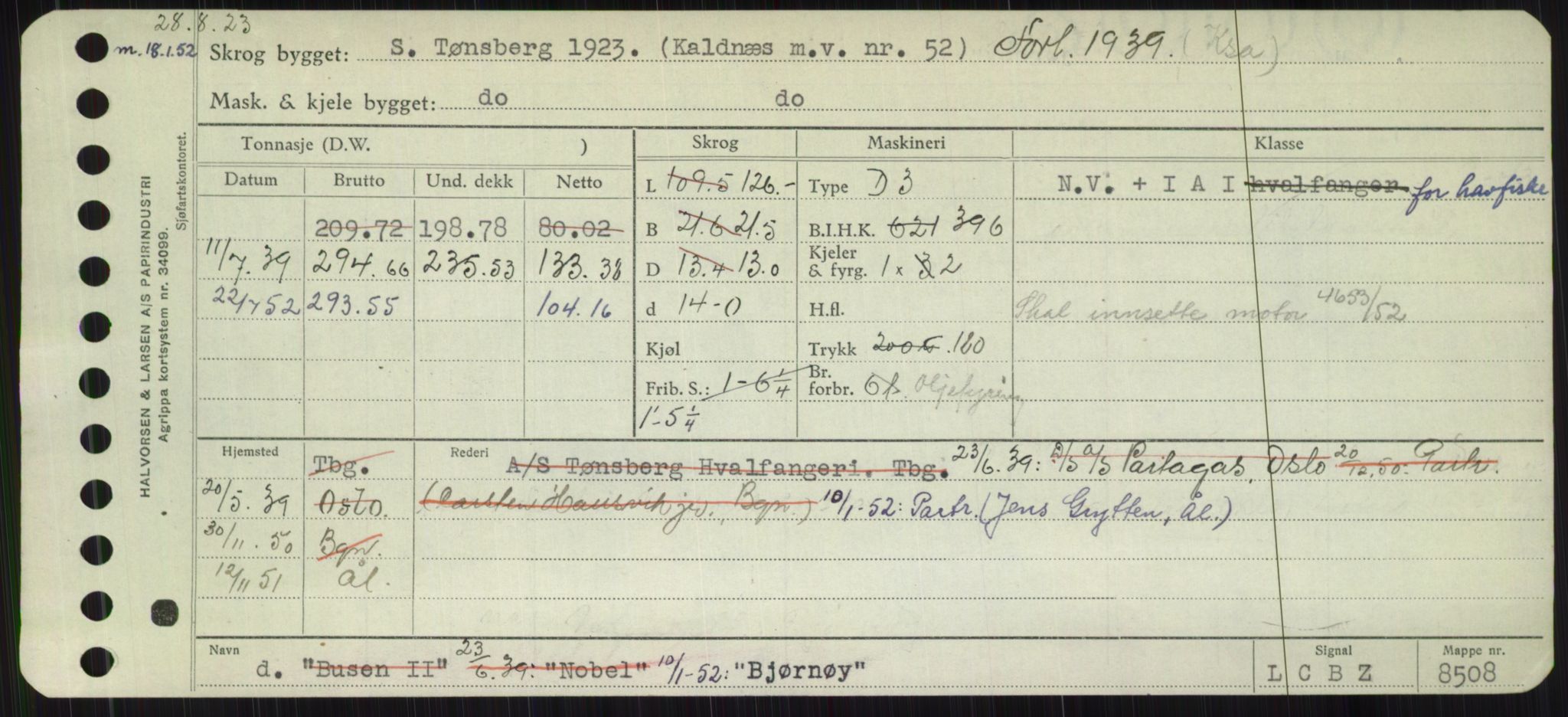 Sjøfartsdirektoratet med forløpere, Skipsmålingen, AV/RA-S-1627/H/Hb/L0001: Fartøy, A-D, s. 273