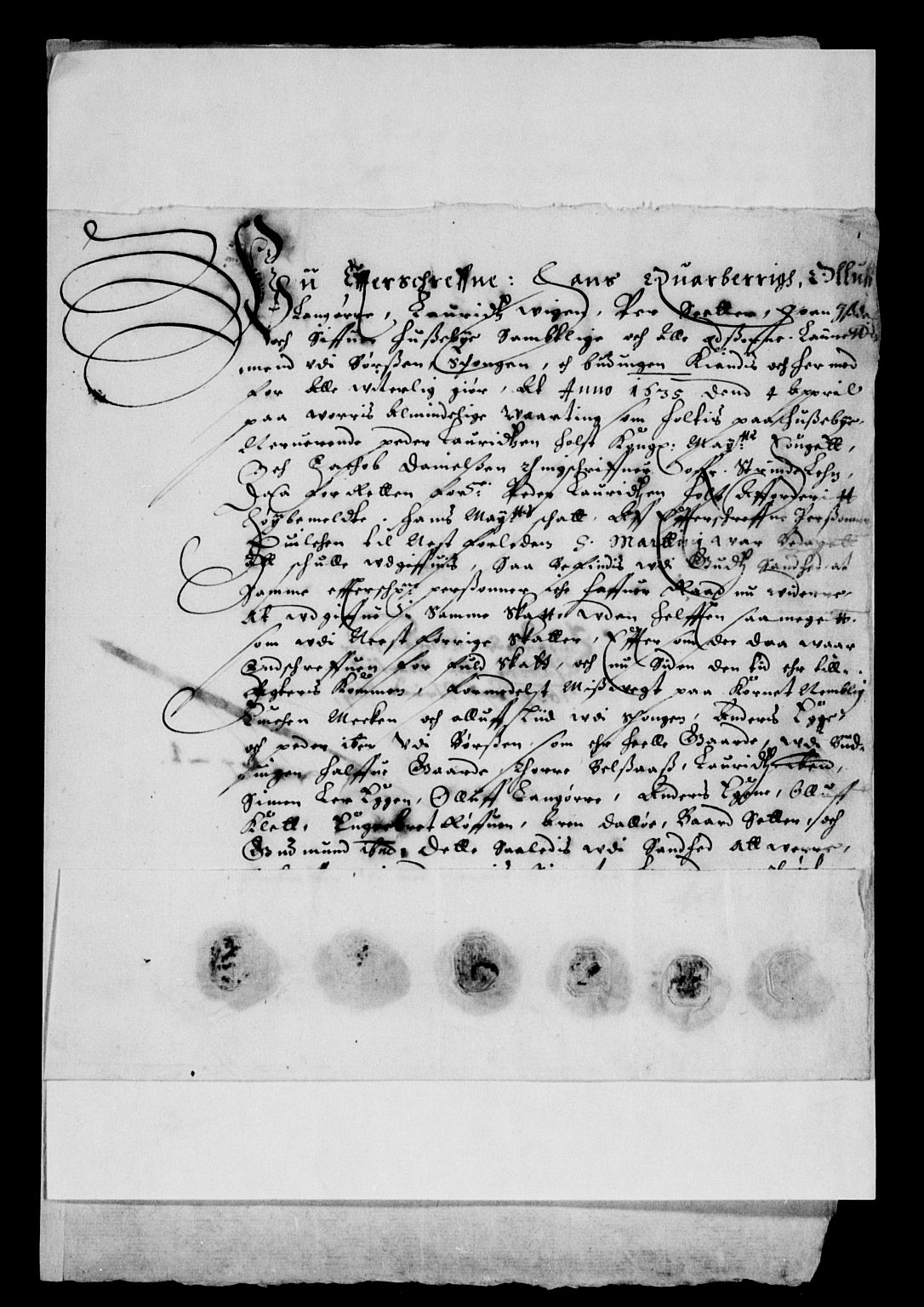 Rentekammeret inntil 1814, Reviderte regnskaper, Lensregnskaper, AV/RA-EA-5023/R/Rb/Rbw/L0055: Trondheim len, 1634-1635