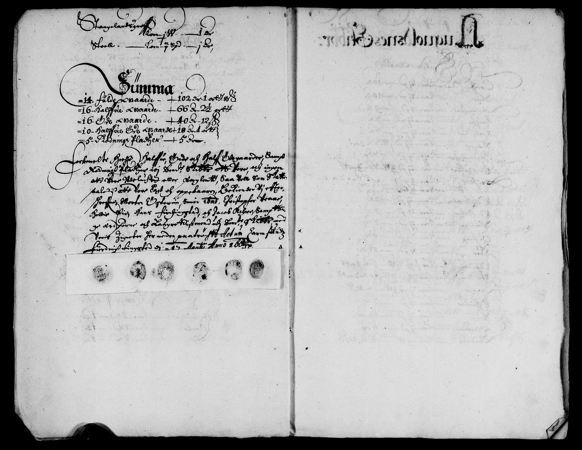 Rentekammeret inntil 1814, Reviderte regnskaper, Lensregnskaper, AV/RA-EA-5023/R/Rb/Rbs/L0047: Stavanger len, 1663-1664