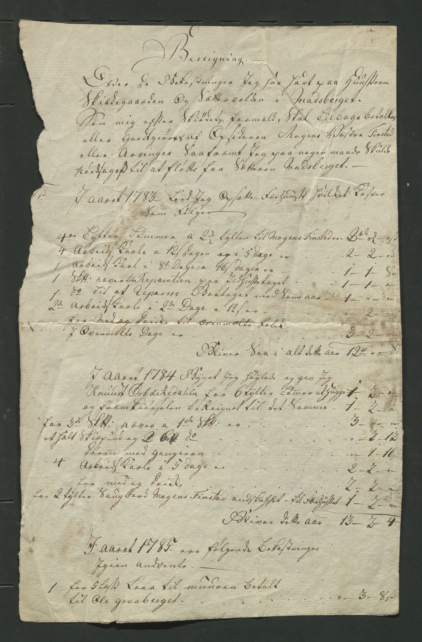 Åker i Vang, Hedmark, og familien Todderud, AV/SAH-ARK-010/E/Ea/L0002: Korrespondanse ordnet kronologisk, 1773-1837, s. 111