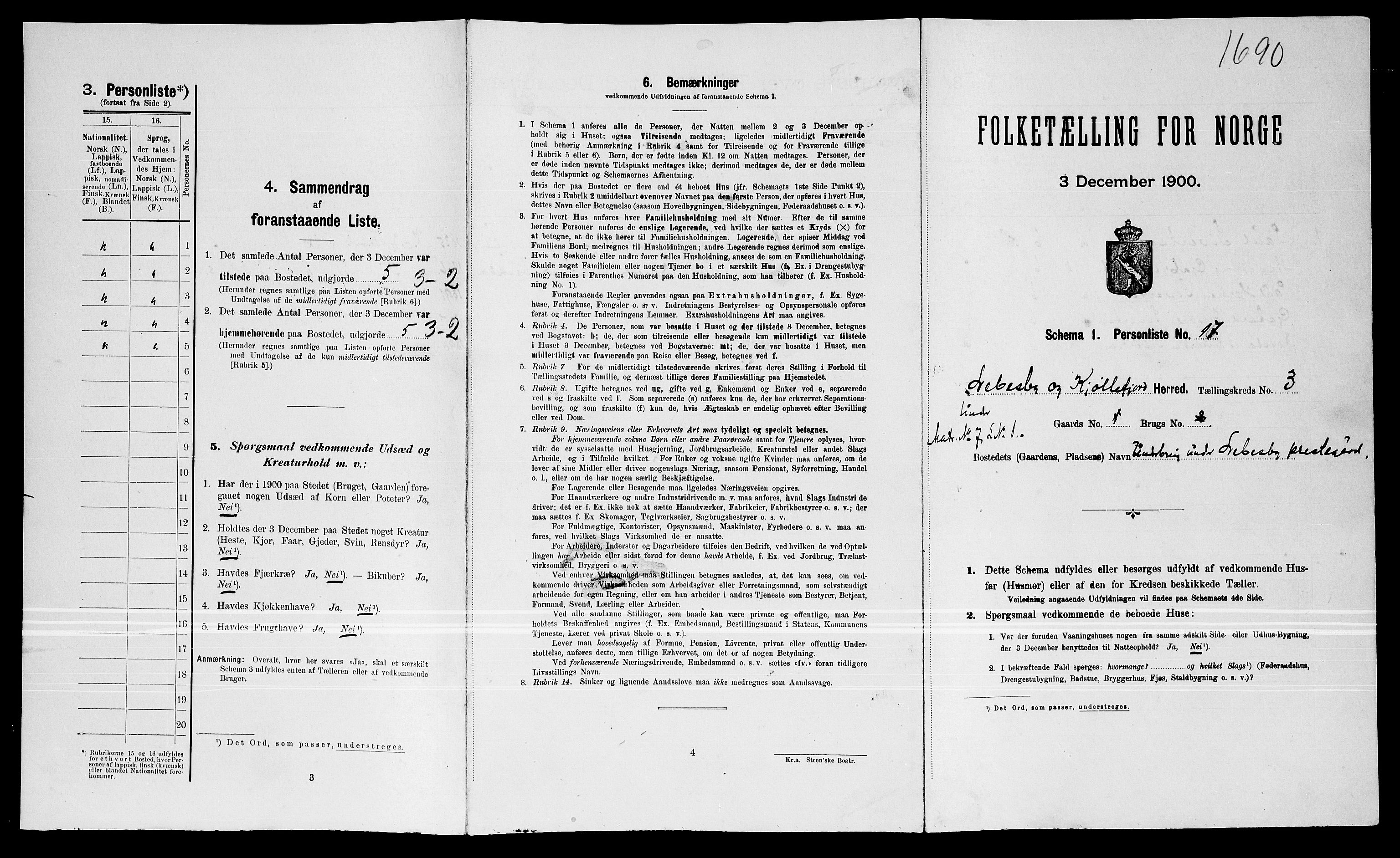 SATØ, Folketelling 1900 for 2022 Lebesby herred, 1900, s. 264
