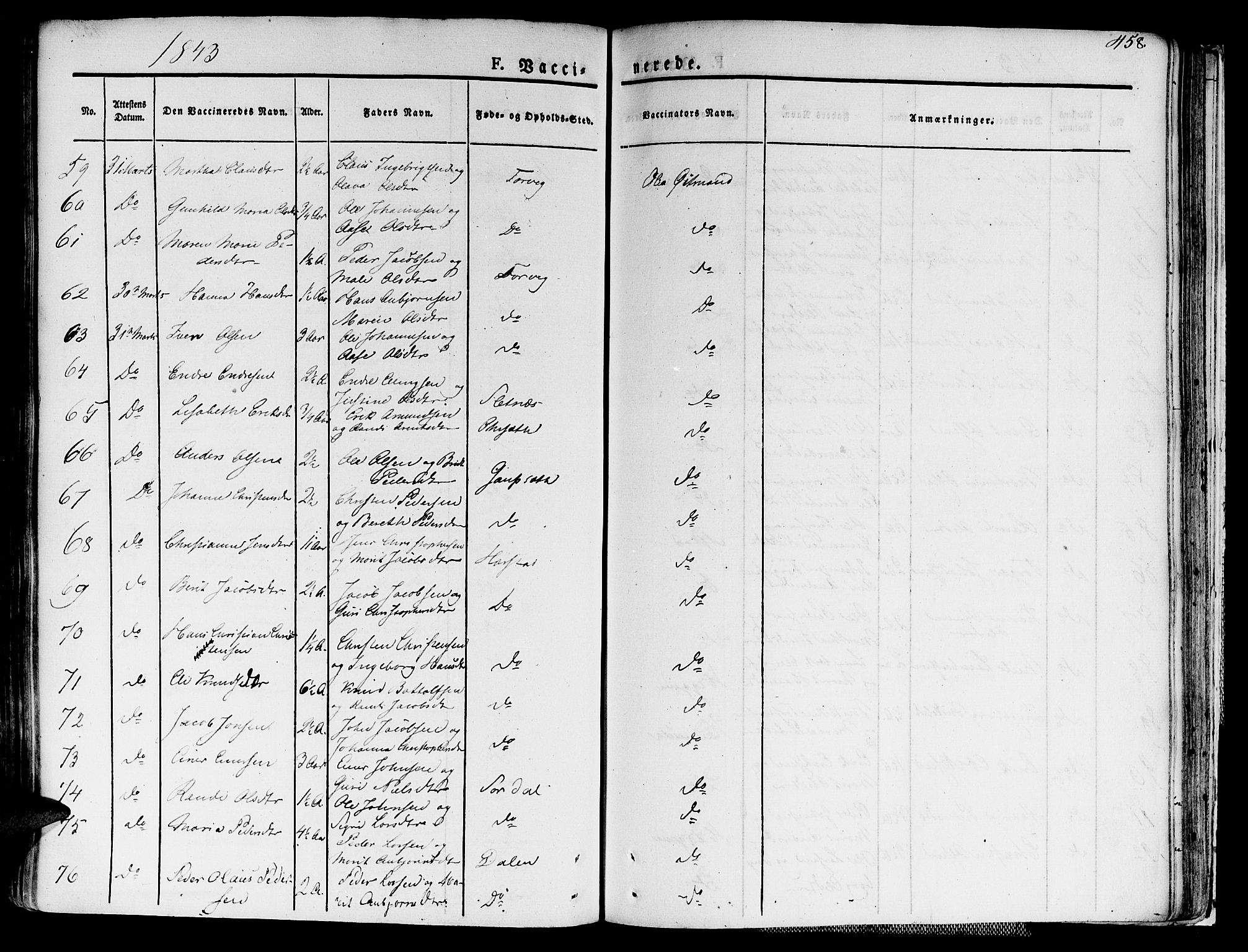 Ministerialprotokoller, klokkerbøker og fødselsregistre - Møre og Romsdal, AV/SAT-A-1454/586/L0983: Ministerialbok nr. 586A09, 1829-1843, s. 458