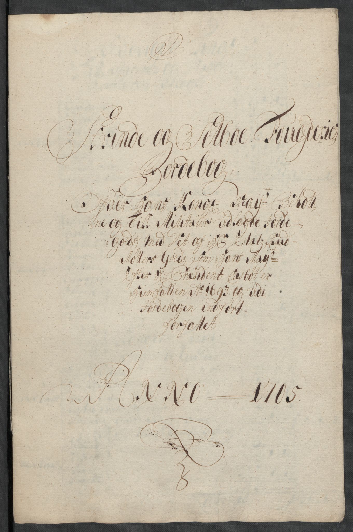 Rentekammeret inntil 1814, Reviderte regnskaper, Fogderegnskap, RA/EA-4092/R61/L4109: Fogderegnskap Strinda og Selbu, 1704-1706, s. 393