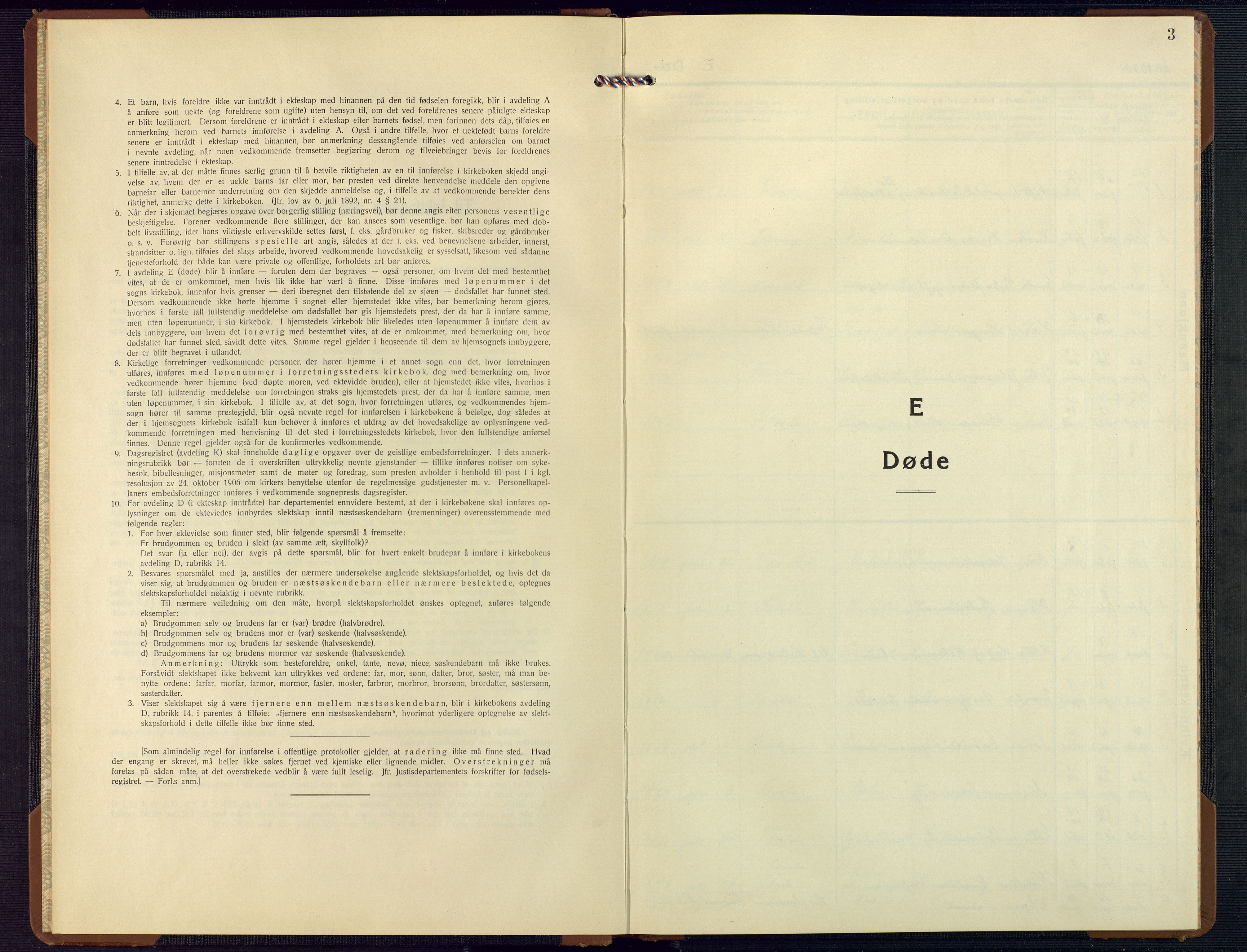 Dypvåg sokneprestkontor, SAK/1111-0007/F/Fb/Fbb/L0007: Klokkerbok nr. B 7, 1938-1949, s. 3
