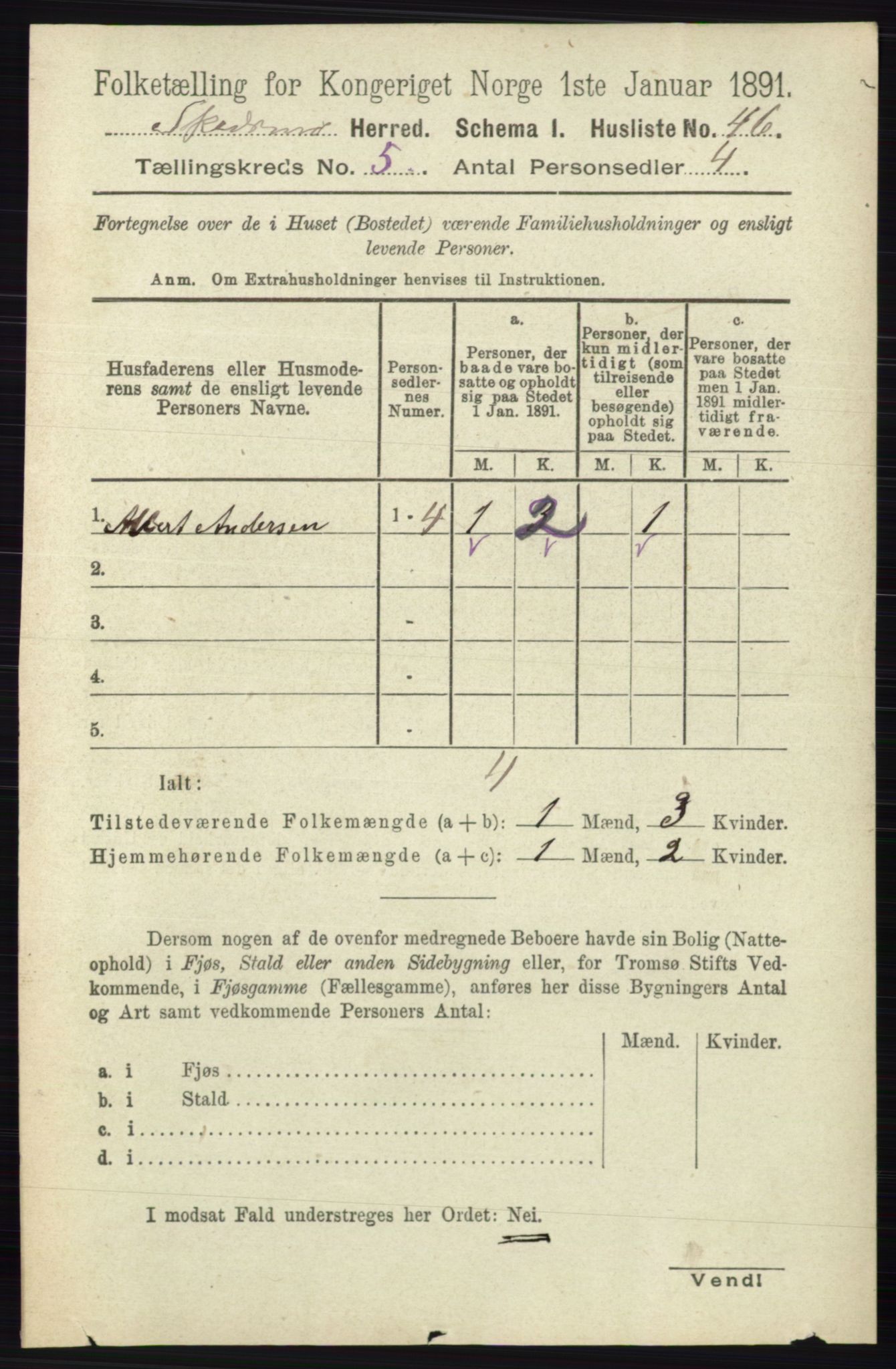 RA, Folketelling 1891 for 0231 Skedsmo herred, 1891, s. 2291