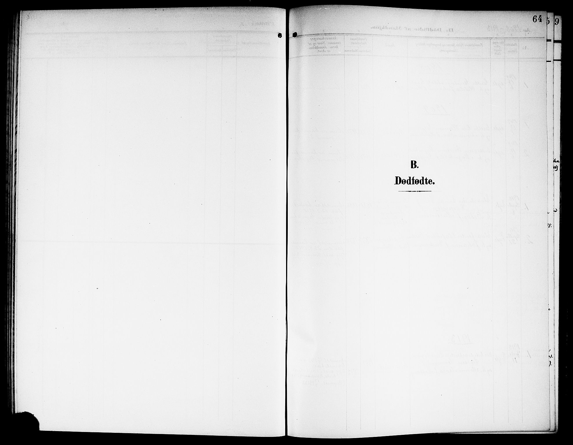 Sørum prestekontor Kirkebøker, SAO/A-10303/G/Ga/L0007: Klokkerbok nr. I 7, 1907-1917, s. 64