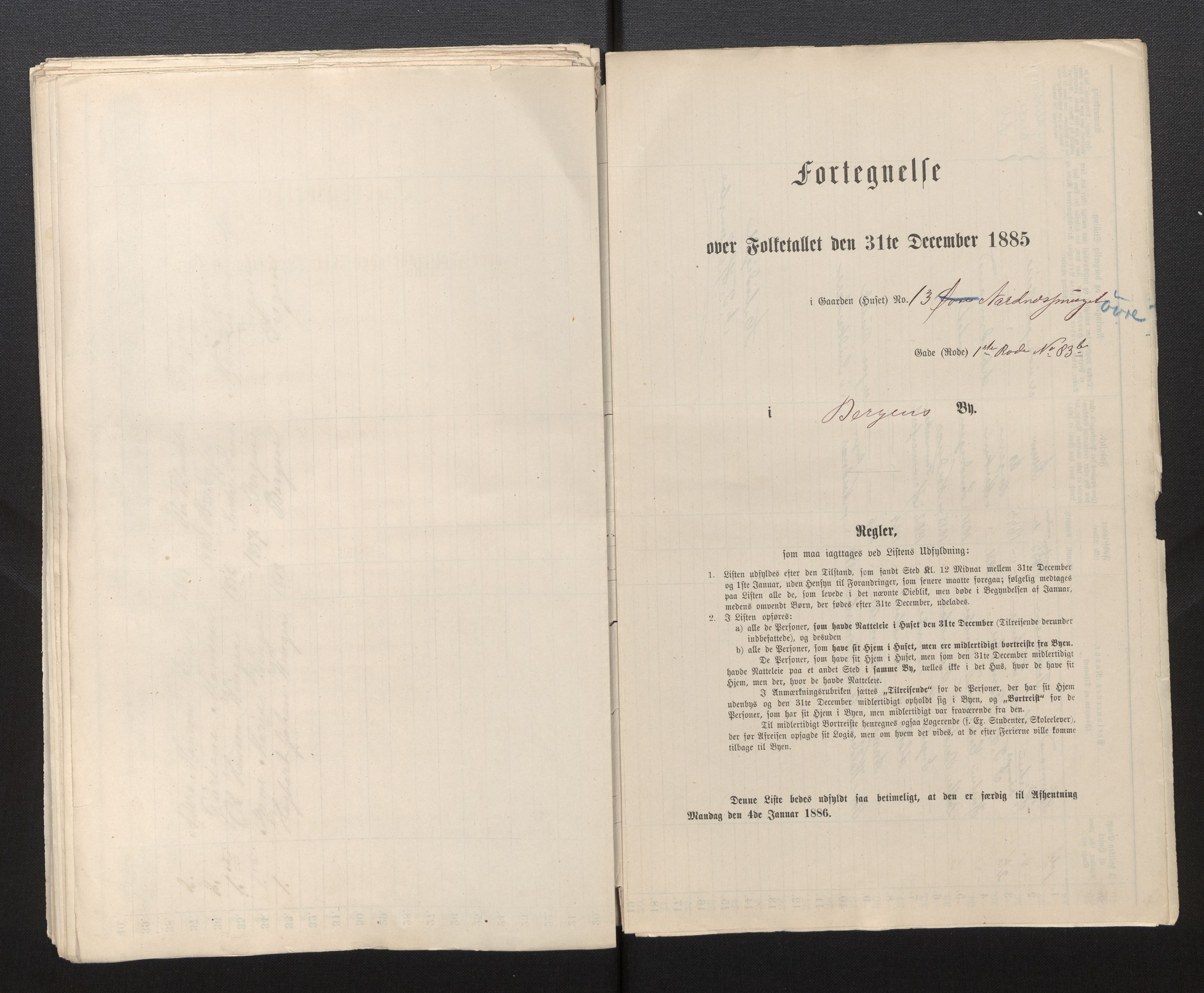 SAB, Folketelling 1885 for 1301 Bergen kjøpstad, 1885, s. 4364