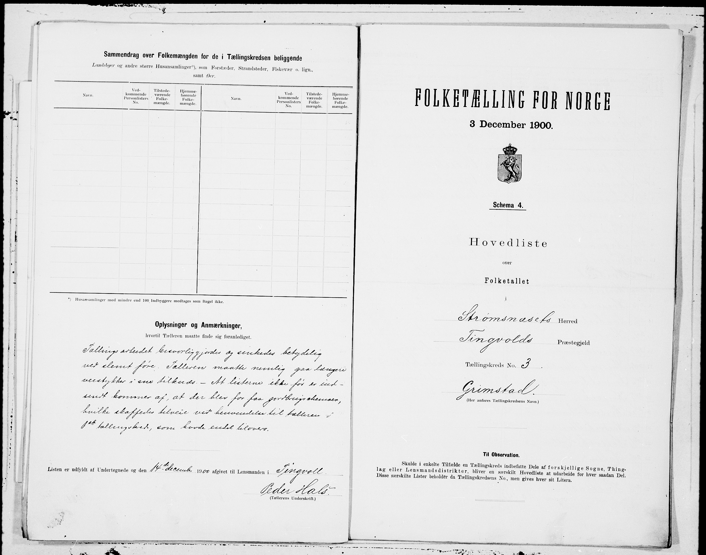 SAT, Folketelling 1900 for 1559 Straumsnes herred, 1900, s. 6