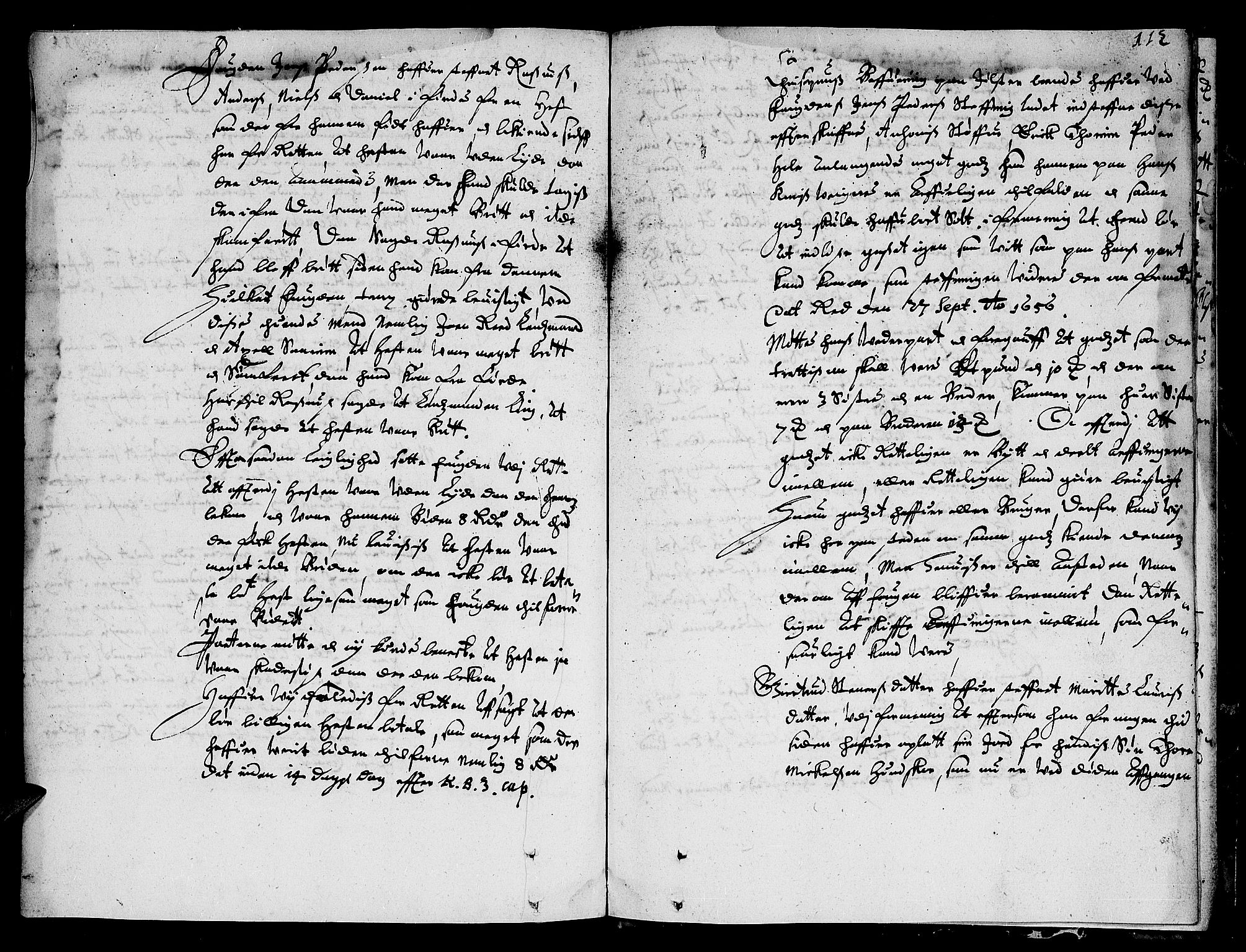 Nordfjord sorenskriveri, SAB/A-2801/01/01a/L0005: Tingbøker (Justisprotokoller), 1655-1657, s. 111b-112a