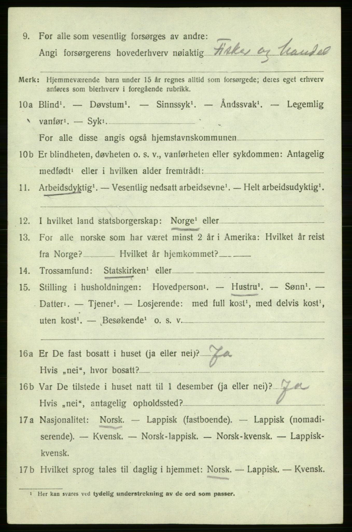 SATØ, Folketelling 1920 for 2018 Måsøy herred, 1920, s. 1293