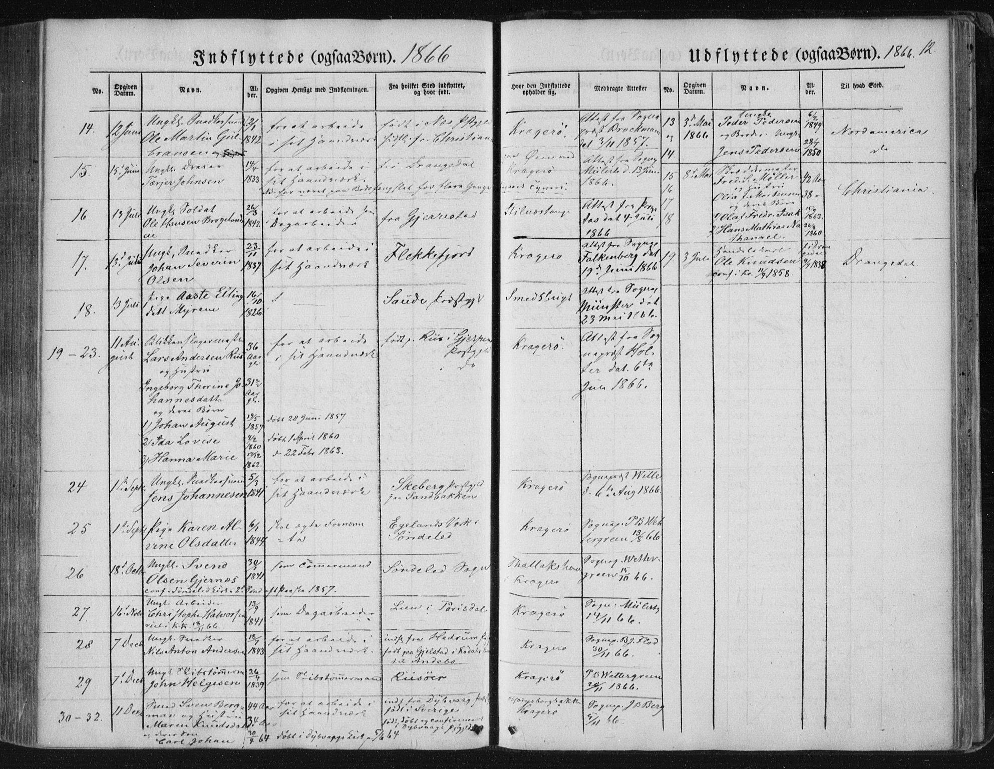 Kragerø kirkebøker, AV/SAKO-A-278/F/Fa/L0006: Ministerialbok nr. 6, 1847-1861, s. 12