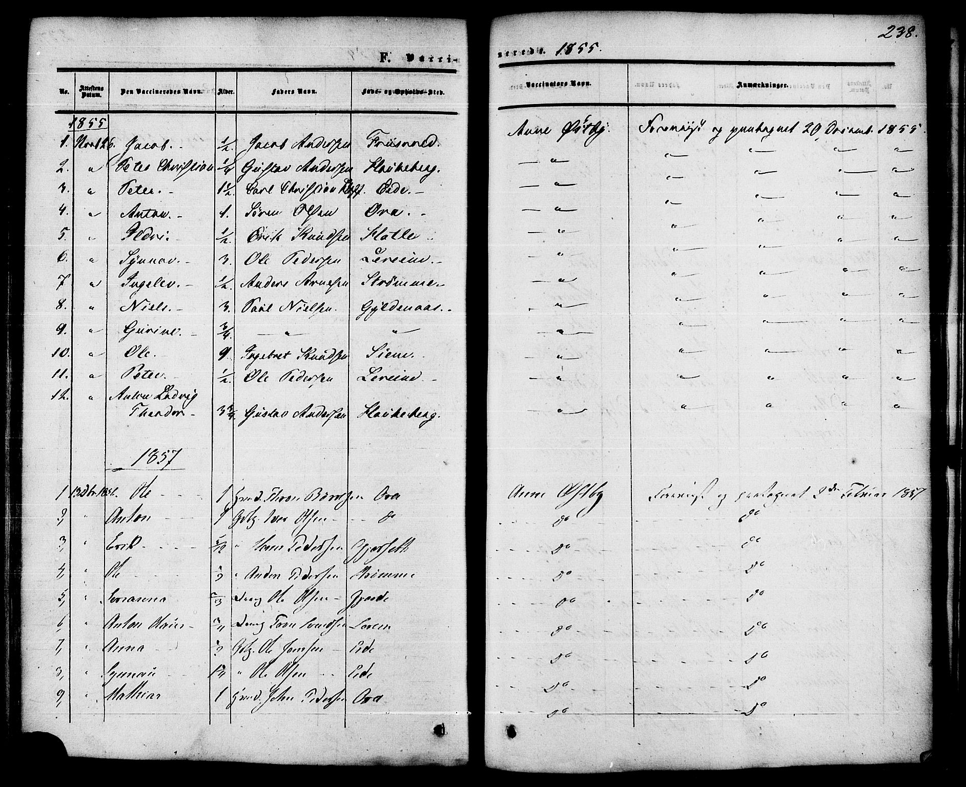 Ministerialprotokoller, klokkerbøker og fødselsregistre - Møre og Romsdal, SAT/A-1454/542/L0552: Ministerialbok nr. 542A02, 1854-1884, s. 238