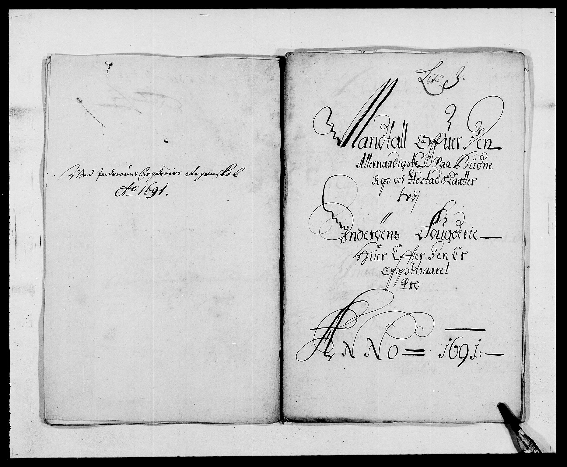 Rentekammeret inntil 1814, Reviderte regnskaper, Fogderegnskap, AV/RA-EA-4092/R63/L4307: Fogderegnskap Inderøy, 1690-1691, s. 347