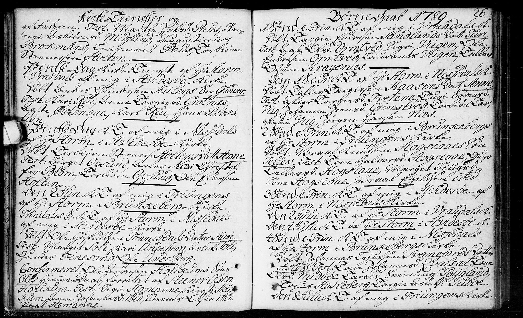 Kviteseid kirkebøker, SAKO/A-276/F/Fa/L0003: Ministerialbok nr. I 3, 1787-1799, s. 26