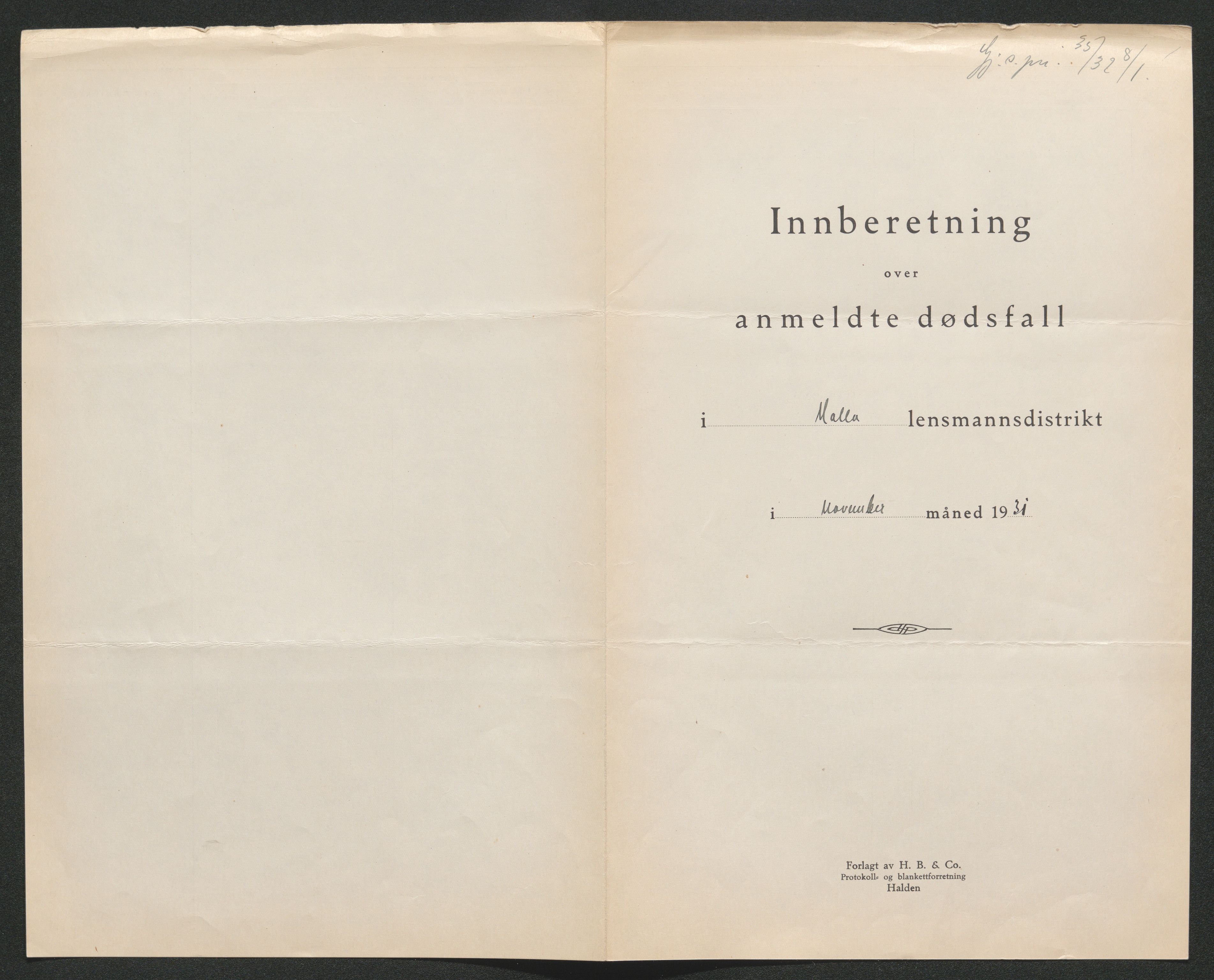 Nedre Telemark sorenskriveri, AV/SAKO-A-135/H/Ha/Hab/L0008: Dødsfallsfortegnelser
, 1931-1935, s. 32