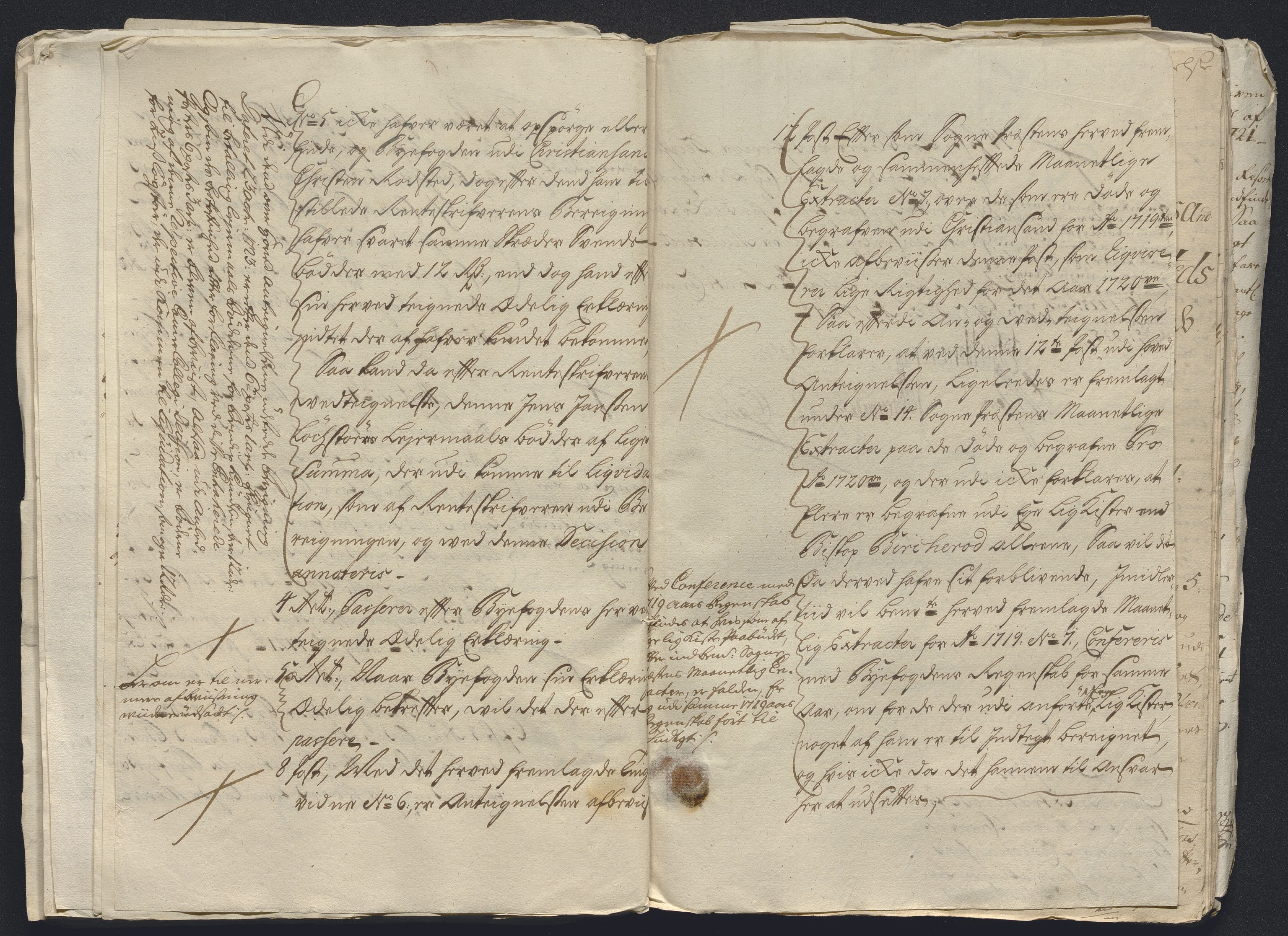 Rentekammeret inntil 1814, Reviderte regnskaper, Byregnskaper, AV/RA-EA-4066/R/Rm/L0286: [M19] Sikt og sakefall, 1719-1727, s. 176