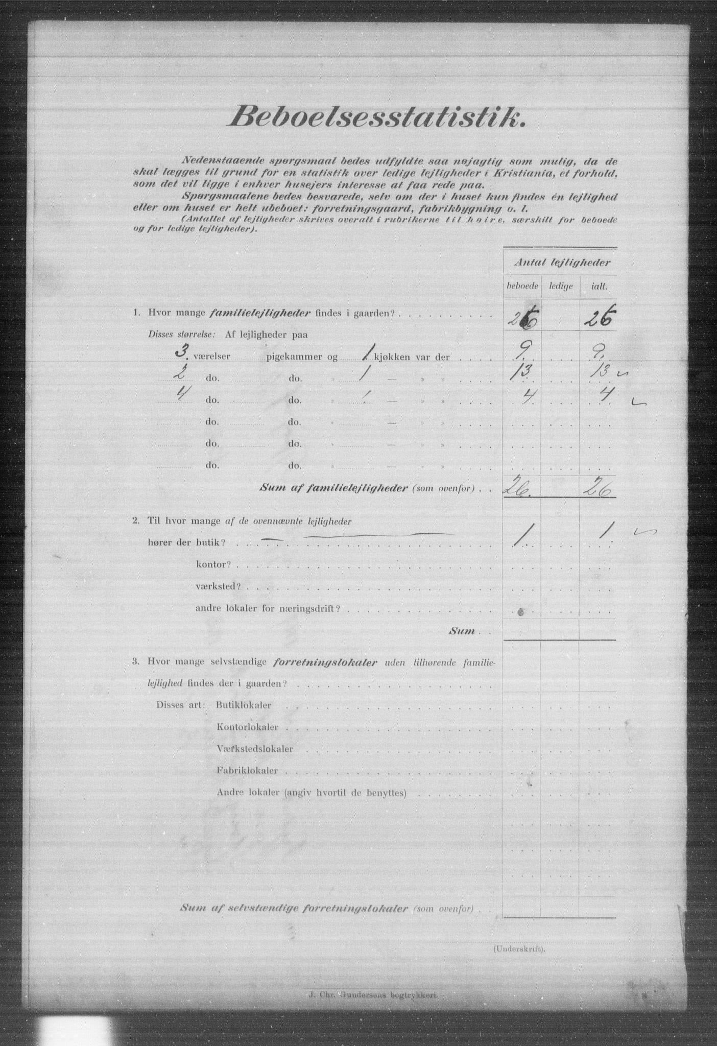 OBA, Kommunal folketelling 31.12.1903 for Kristiania kjøpstad, 1903, s. 12648