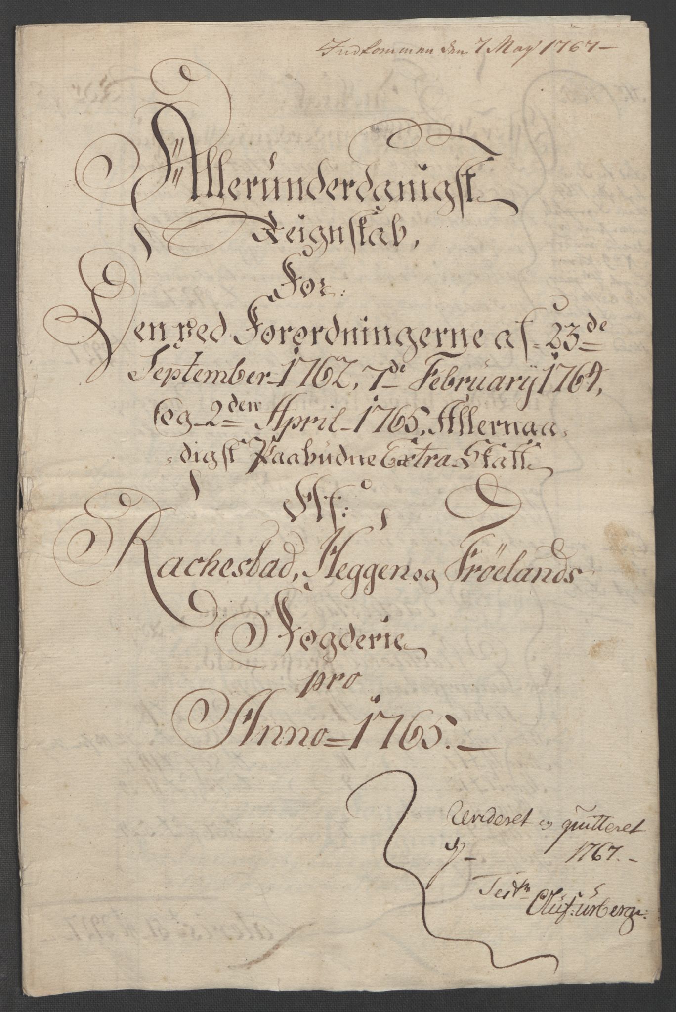 Rentekammeret inntil 1814, Reviderte regnskaper, Fogderegnskap, AV/RA-EA-4092/R07/L0413: Ekstraskatten Rakkestad, Heggen og Frøland, 1762-1772, s. 269
