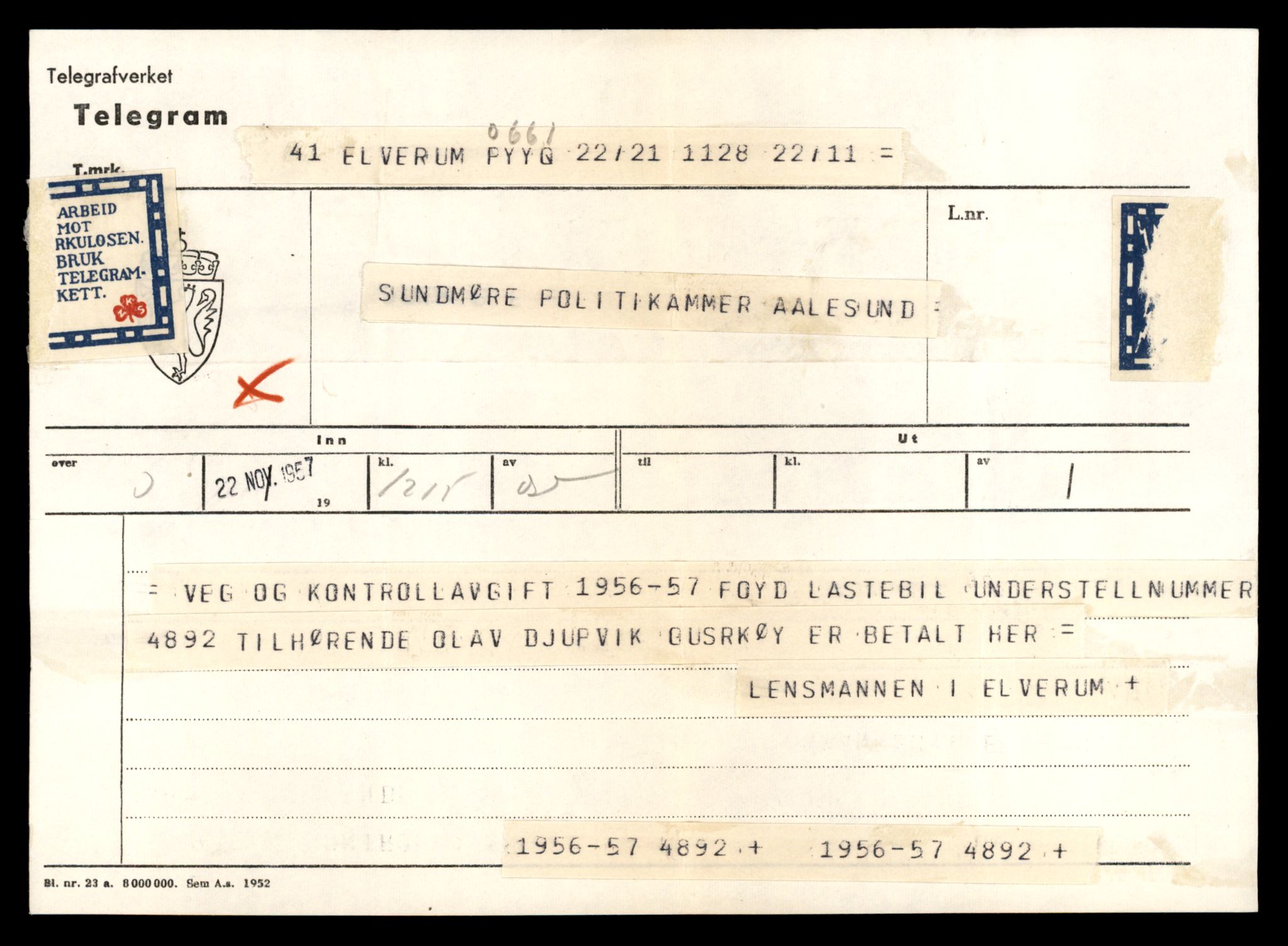 Møre og Romsdal vegkontor - Ålesund trafikkstasjon, AV/SAT-A-4099/F/Fe/L0035: Registreringskort for kjøretøy T 12653 - T 12829, 1927-1998, s. 2686