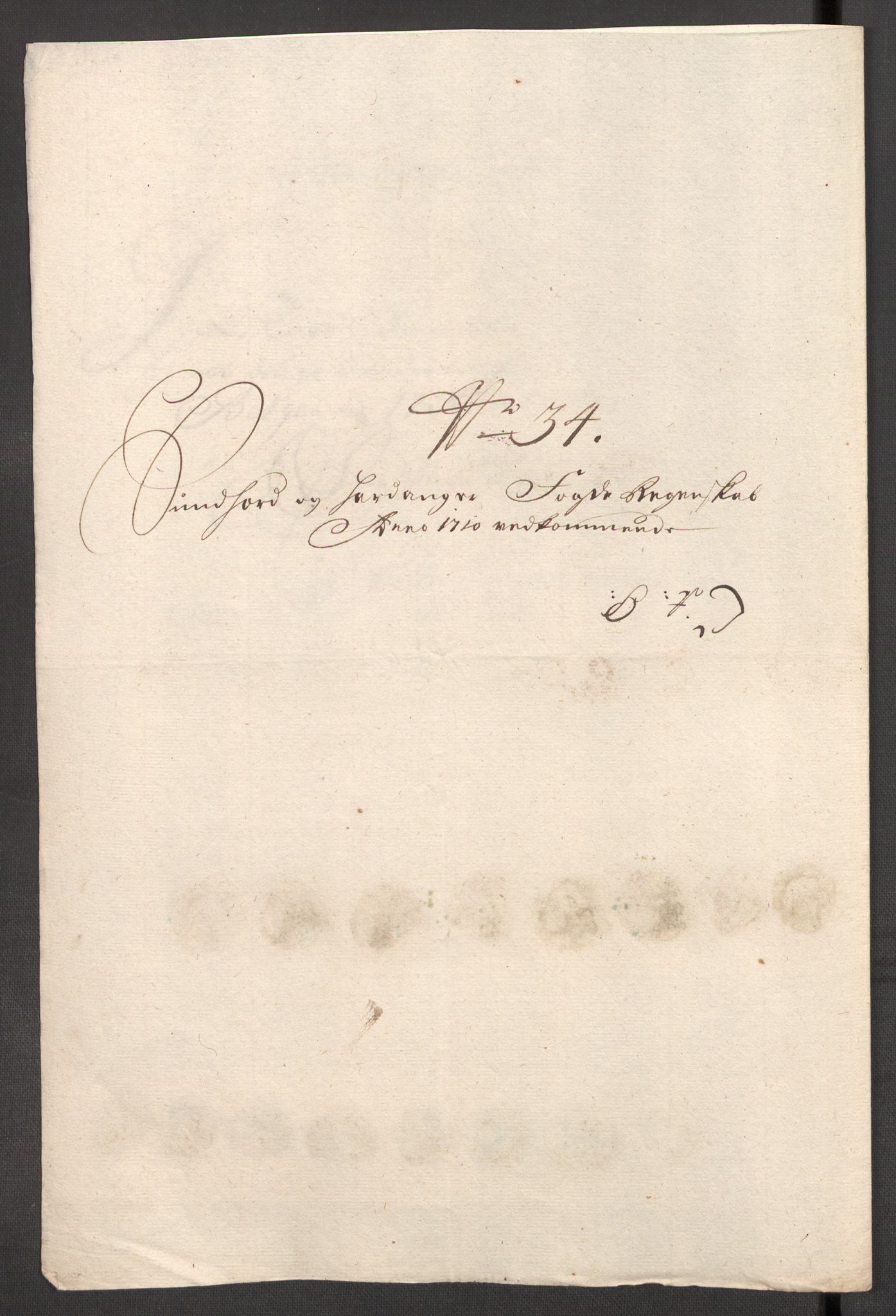 Rentekammeret inntil 1814, Reviderte regnskaper, Fogderegnskap, RA/EA-4092/R48/L2986: Fogderegnskap Sunnhordland og Hardanger, 1709-1710, s. 560