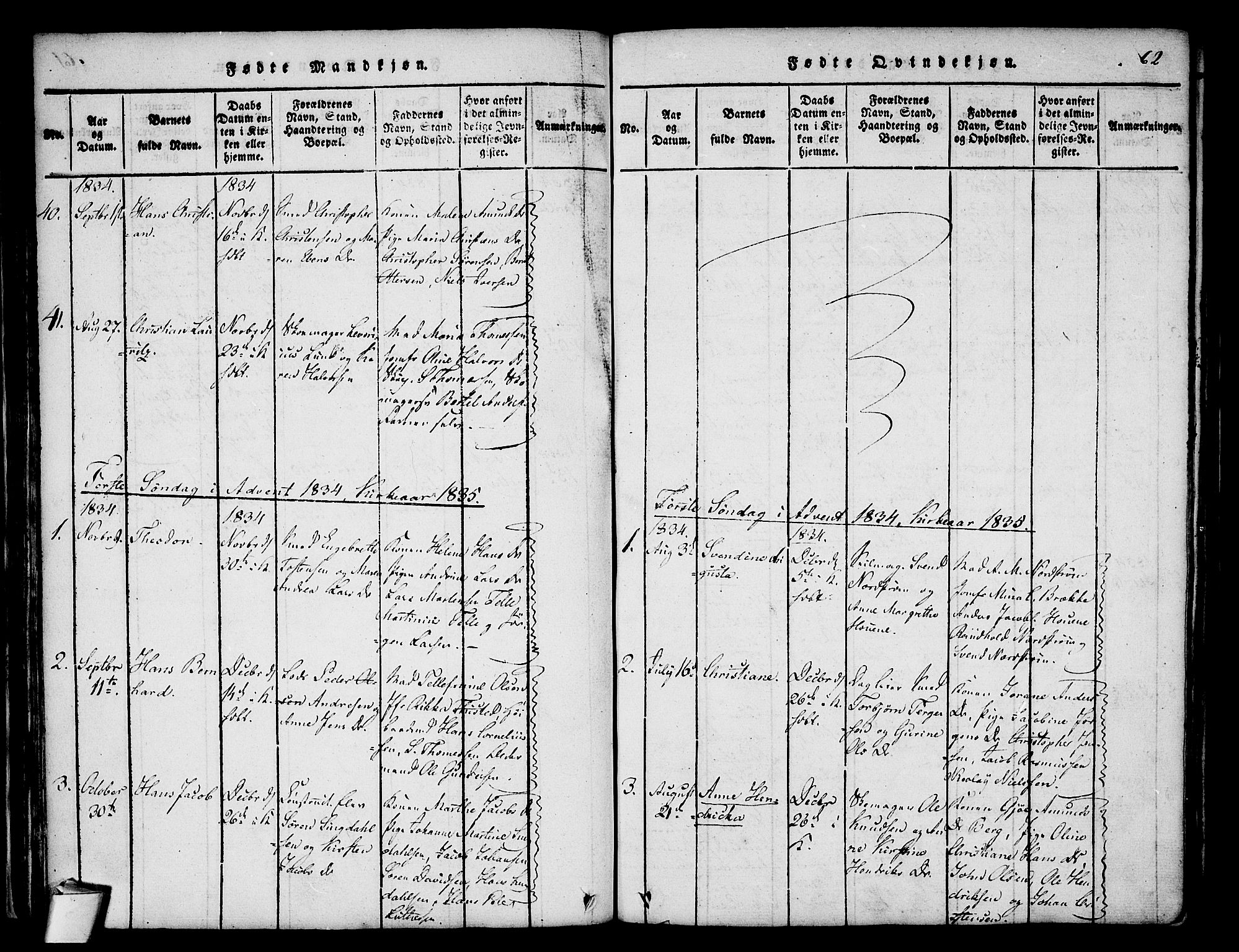 Stavern kirkebøker, AV/SAKO-A-318/F/Fa/L0006: Ministerialbok nr. 6, 1816-1839, s. 62