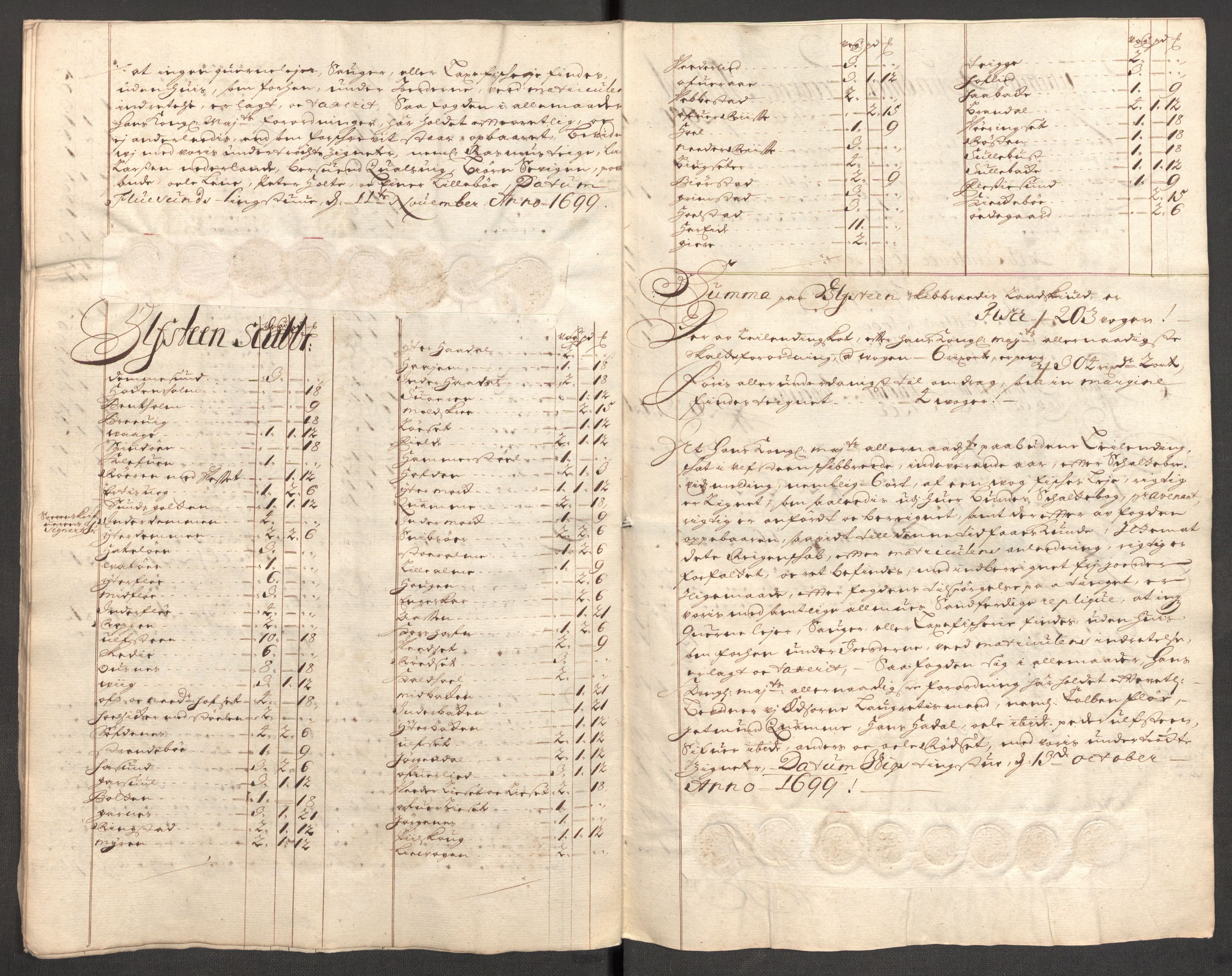 Rentekammeret inntil 1814, Reviderte regnskaper, Fogderegnskap, RA/EA-4092/R54/L3557: Fogderegnskap Sunnmøre, 1699, s. 95