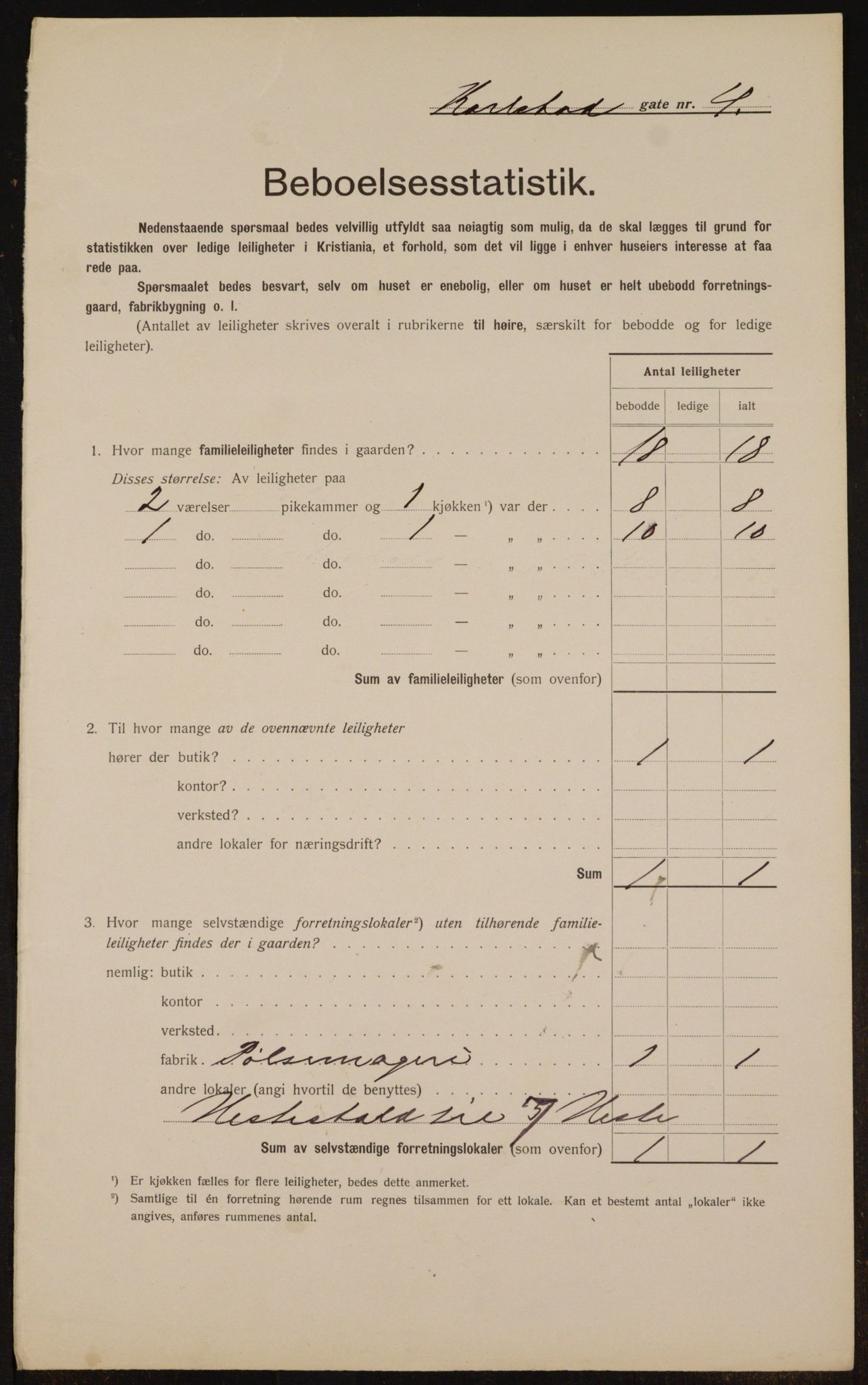 OBA, Kommunal folketelling 1.2.1912 for Kristiania, 1912, s. 49311