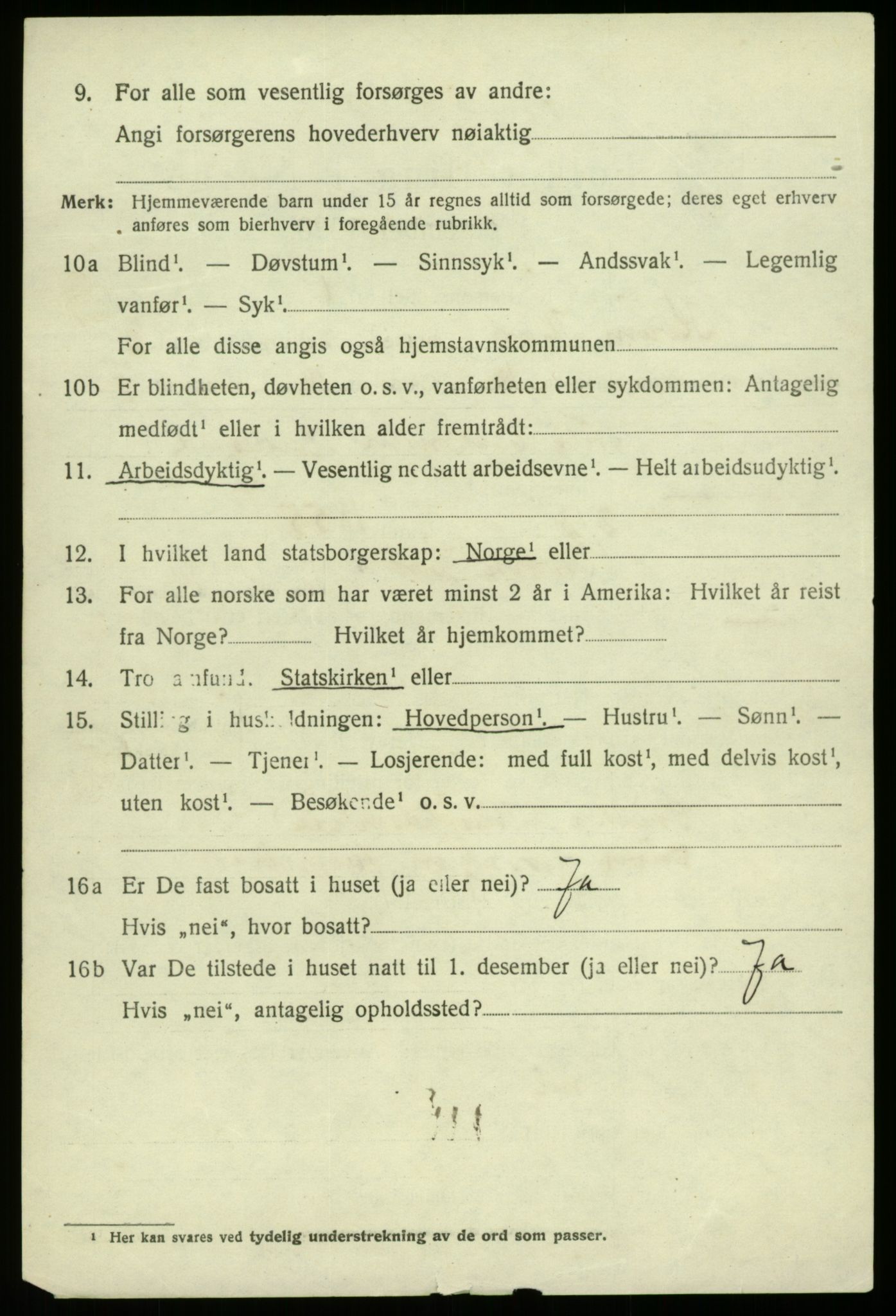 SAB, Folketelling 1920 for 1238 Kvam herred, 1920, s. 2518