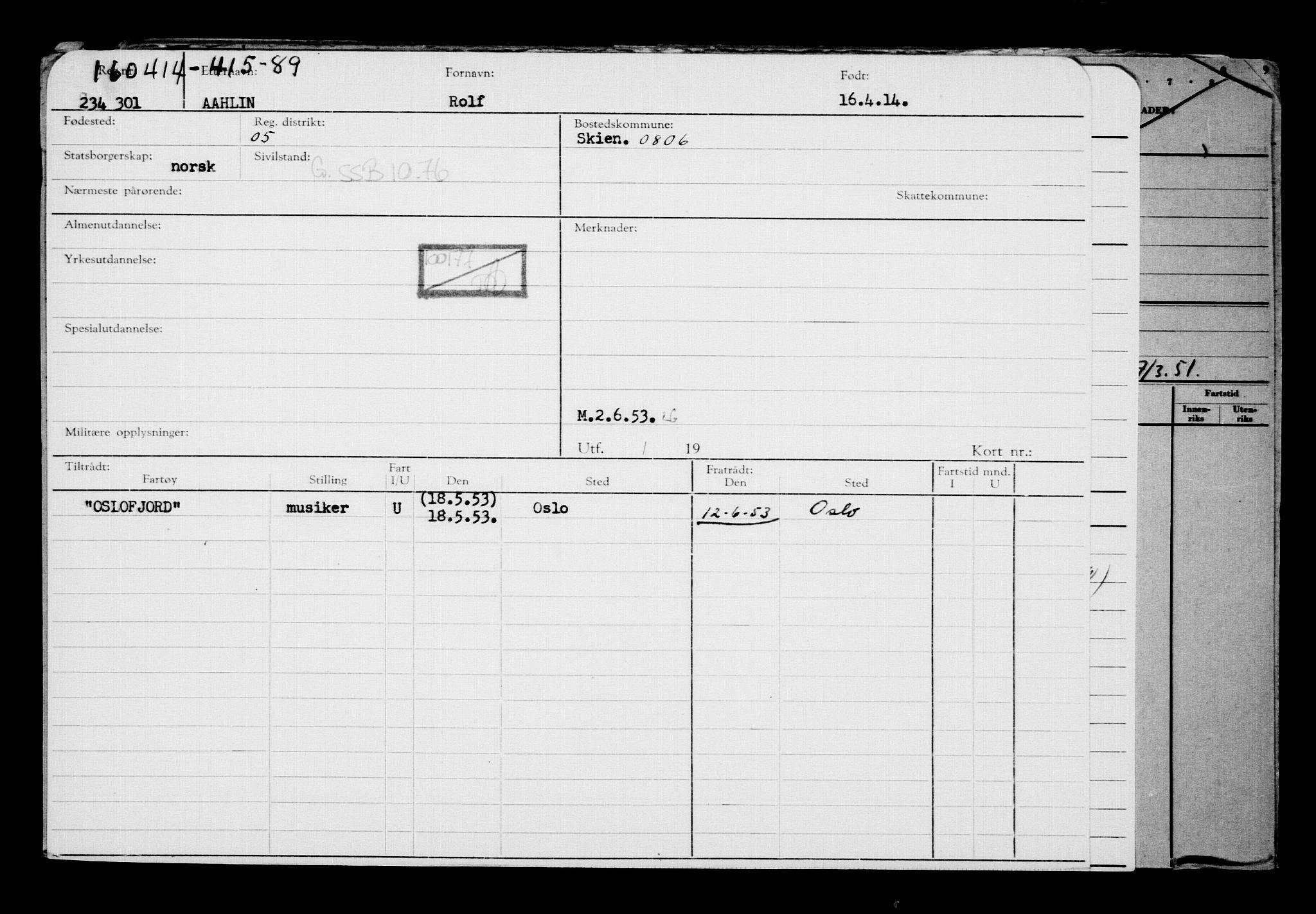 Direktoratet for sjømenn, AV/RA-S-3545/G/Gb/L0120: Hovedkort, 1914, s. 91