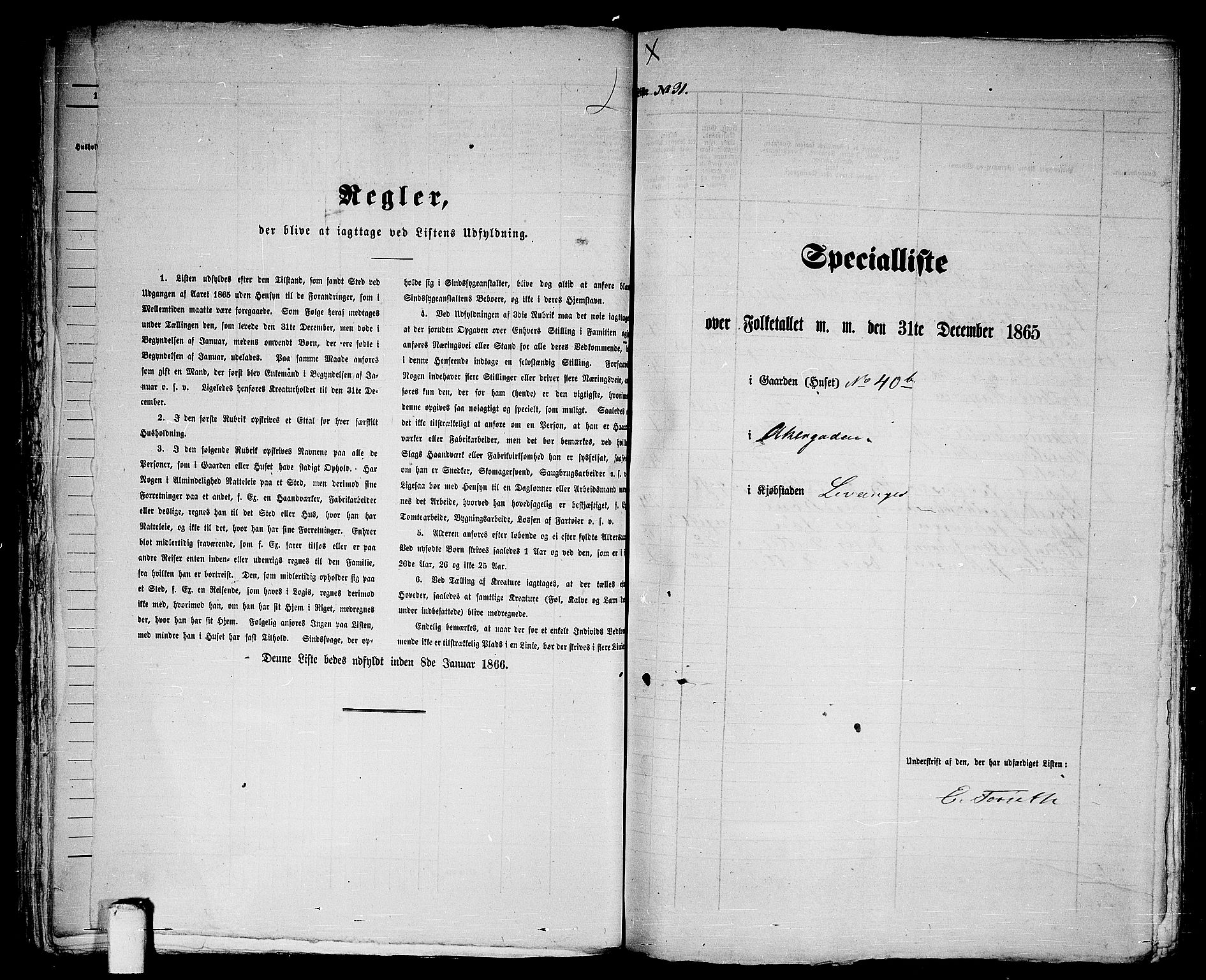 RA, Folketelling 1865 for 1701B Levanger prestegjeld, Levanger kjøpstad, 1865, s. 65
