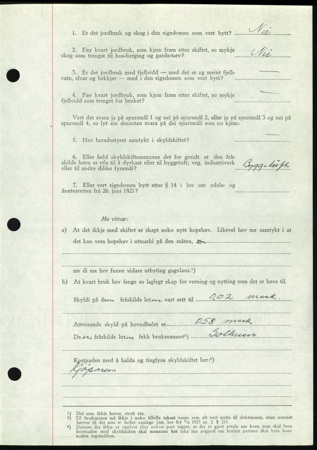 Romsdal sorenskriveri, AV/SAT-A-4149/1/2/2C: Pantebok nr. A27, 1948-1948, Dagboknr: 2672/1948