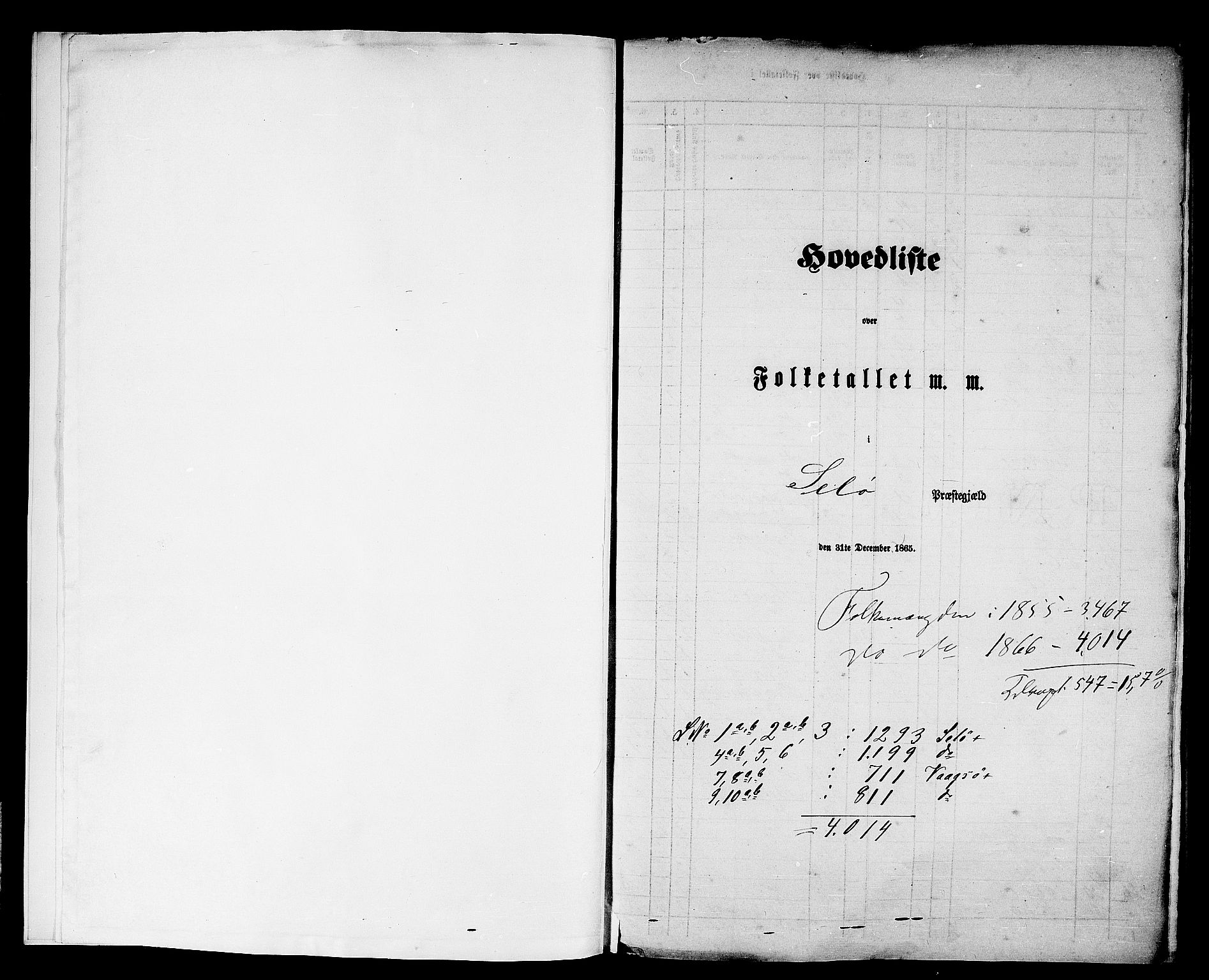 RA, Folketelling 1865 for 1441P Selje prestegjeld, 1865, s. 5