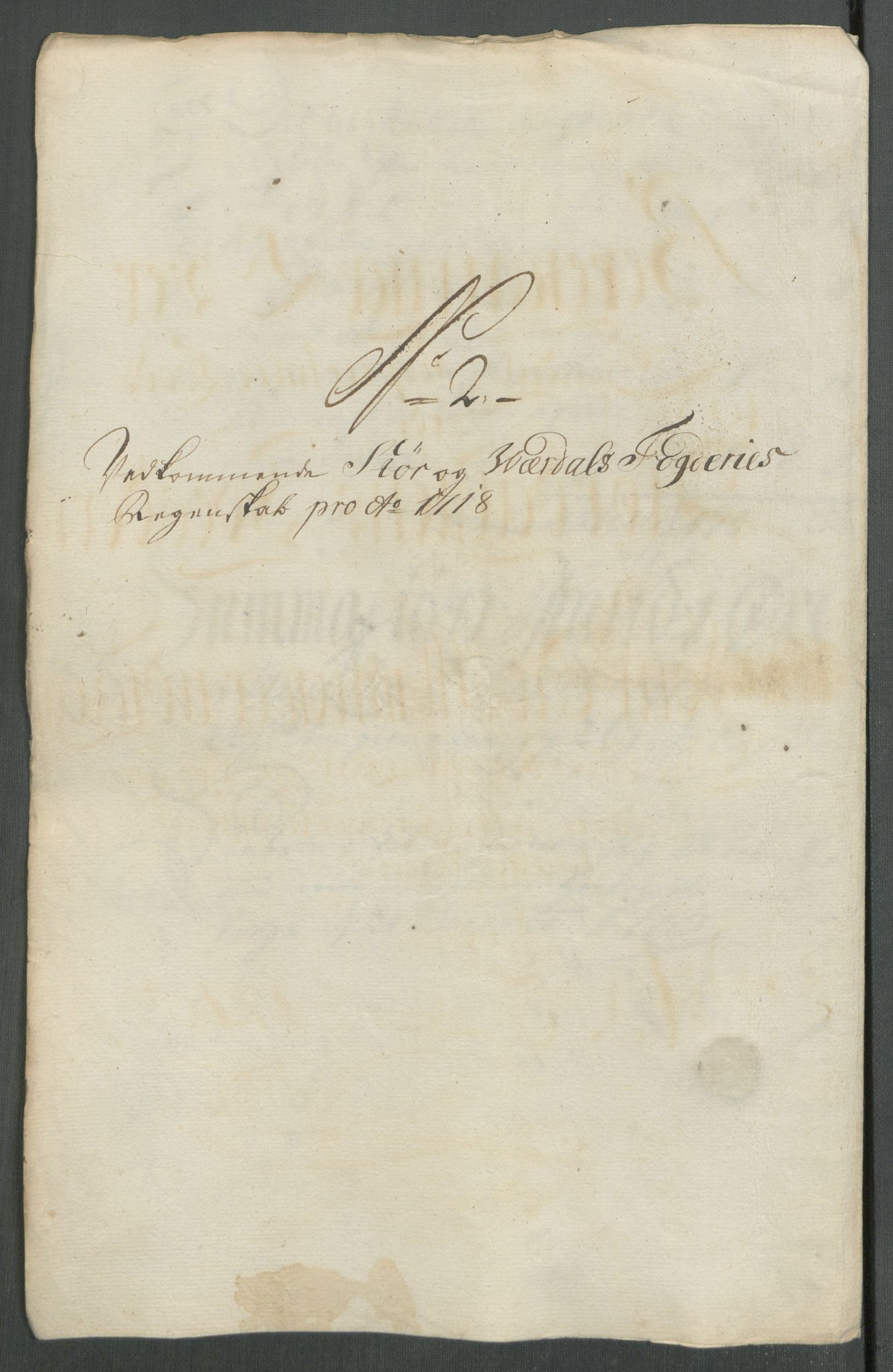 Rentekammeret inntil 1814, Reviderte regnskaper, Fogderegnskap, RA/EA-4092/R62/L4208: Fogderegnskap Stjørdal og Verdal, 1718, s. 99