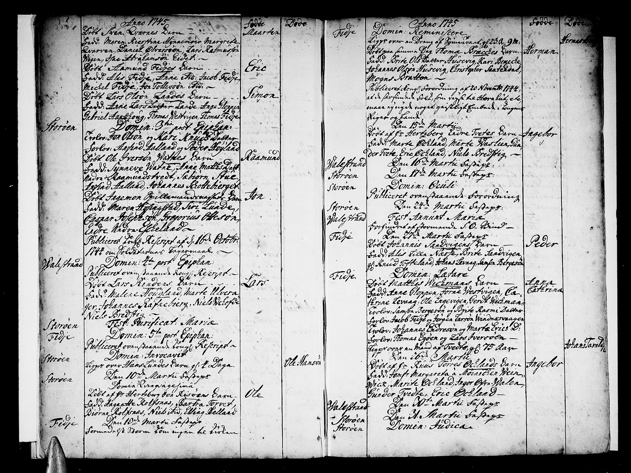 Stord sokneprestembete, SAB/A-78201/H/Haa: Ministerialbok nr. A 2, 1744-1777, s. 6