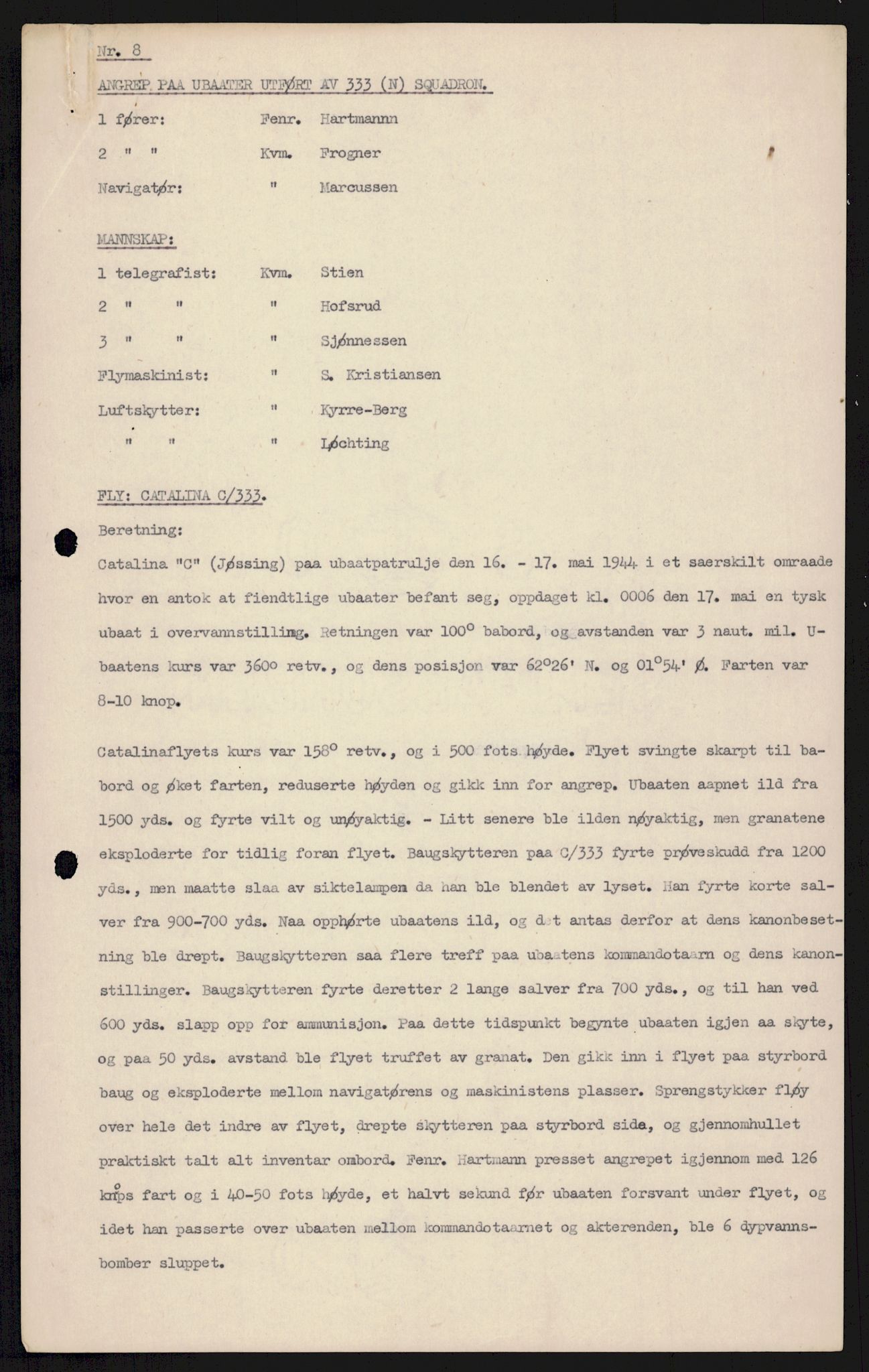 Forsvaret, 333 Skvadron, AV/RA-RAFA-2003/1/Da/L0038: --, 1941-1970, s. 550