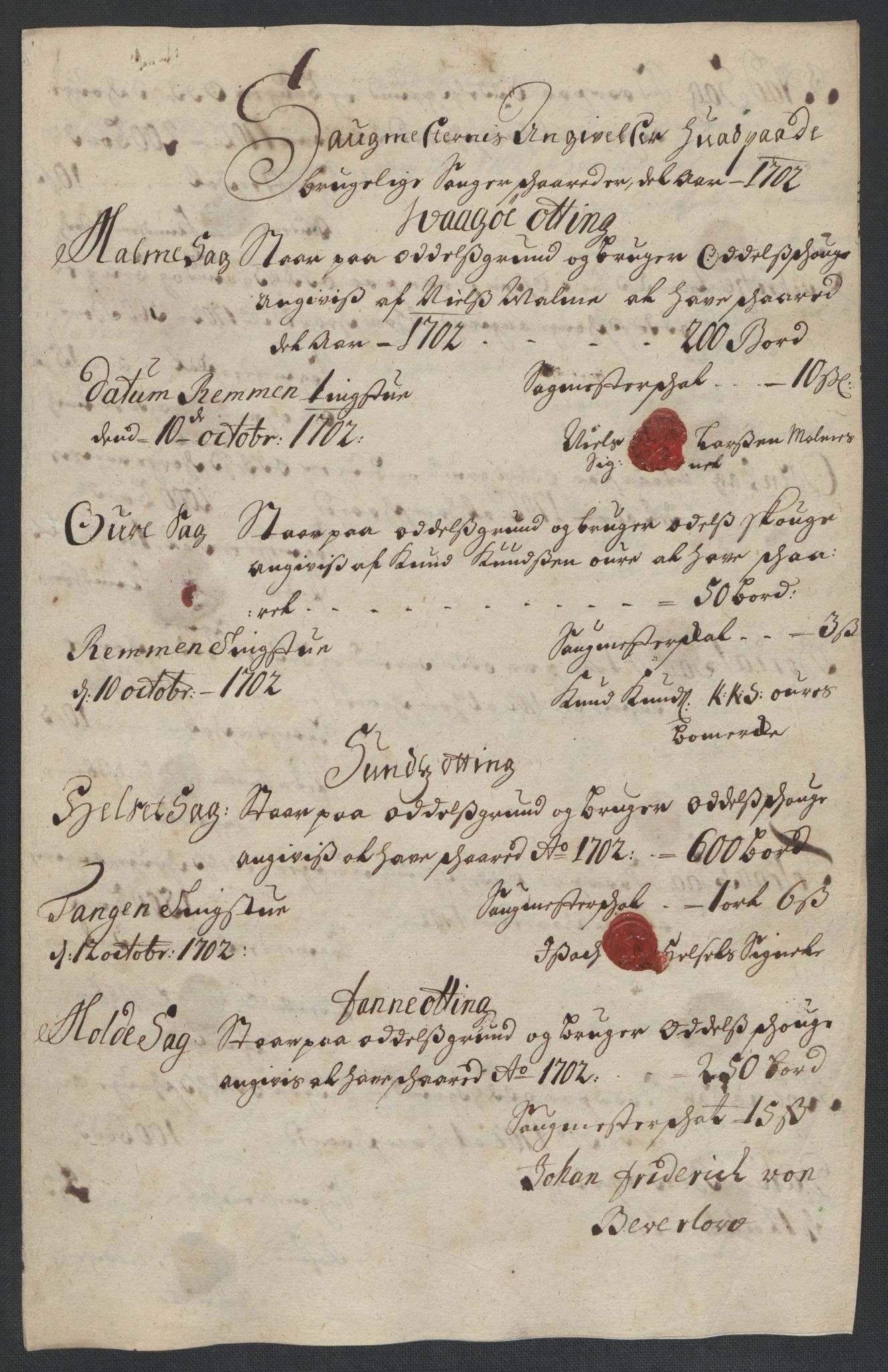 Rentekammeret inntil 1814, Reviderte regnskaper, Fogderegnskap, RA/EA-4092/R55/L3655: Fogderegnskap Romsdal, 1701-1702, s. 249