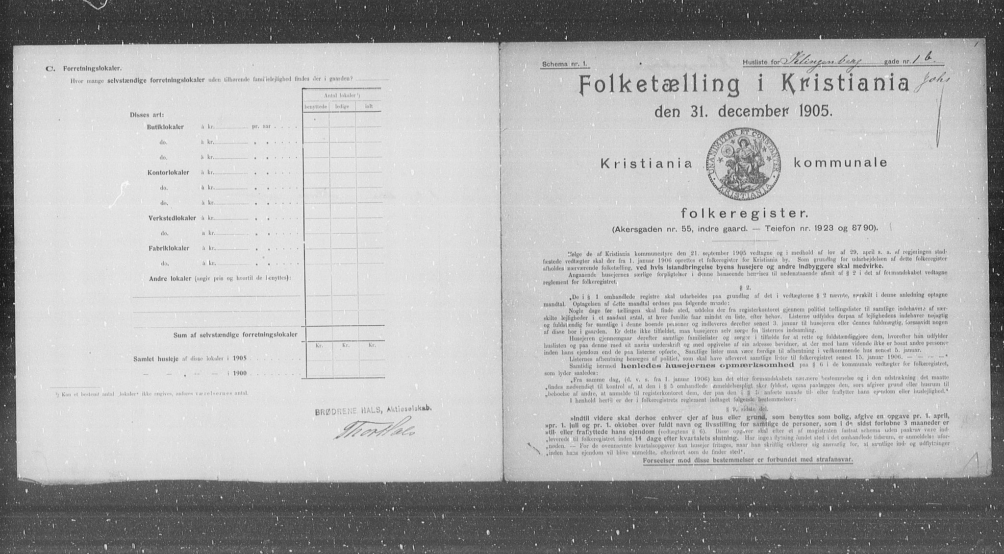 OBA, Kommunal folketelling 31.12.1905 for Kristiania kjøpstad, 1905, s. 27306