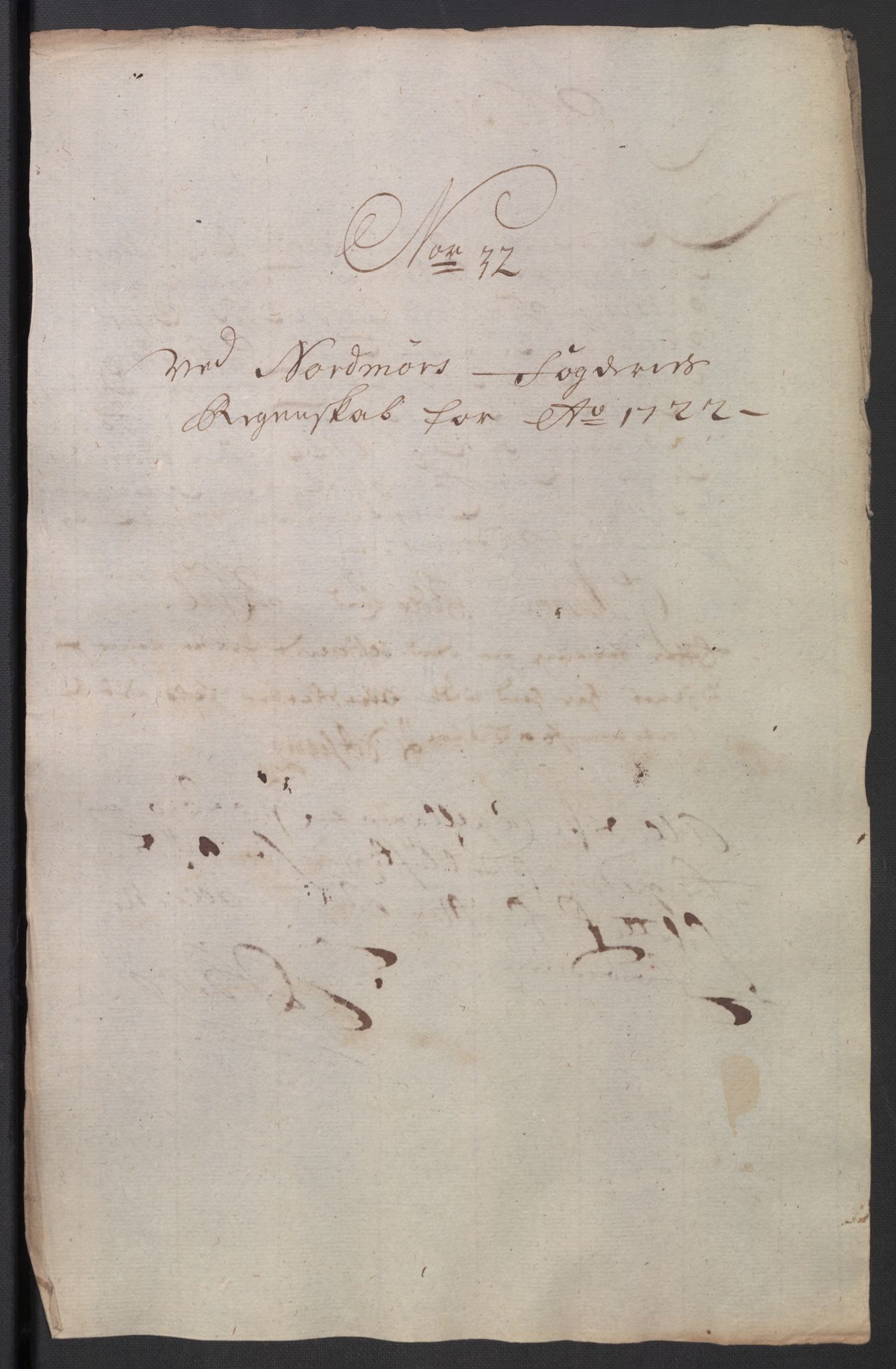 Rentekammeret inntil 1814, Reviderte regnskaper, Fogderegnskap, AV/RA-EA-4092/R56/L3755: Fogderegnskap Nordmøre, 1722, s. 255