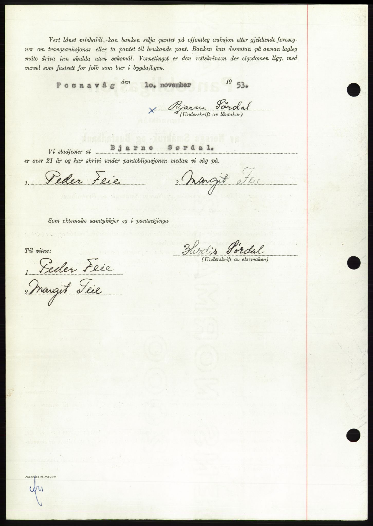 Søre Sunnmøre sorenskriveri, AV/SAT-A-4122/1/2/2C/L0124: Pantebok nr. 12B, 1953-1954, Dagboknr: 48/1954