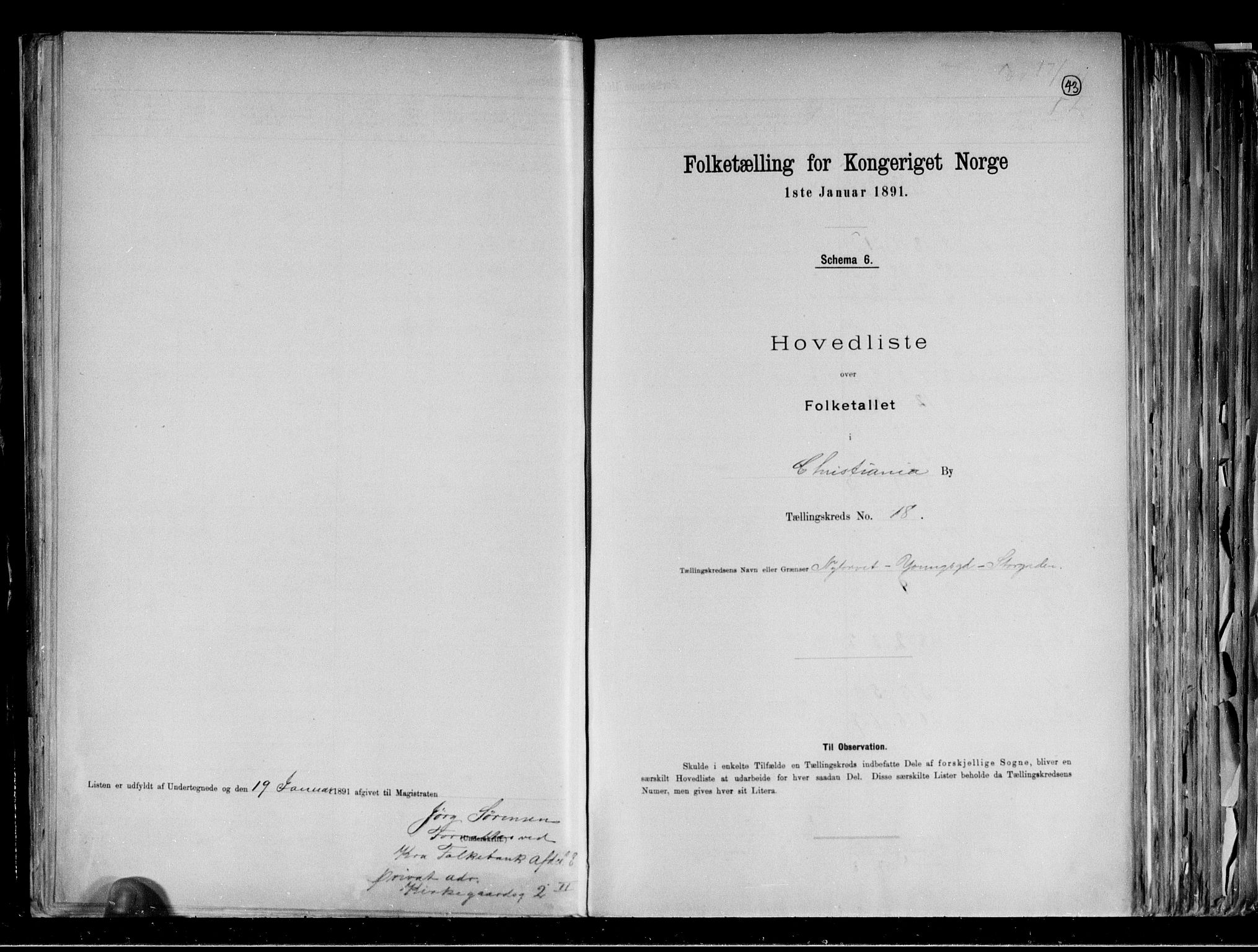 RA, Folketelling 1891 for 0301 Kristiania kjøpstad, 1891, s. 181