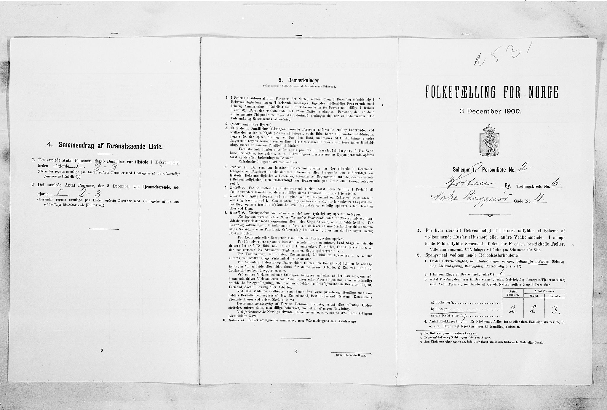 RA, Folketelling 1900 for 0703 Horten ladested, 1900, s. 4464