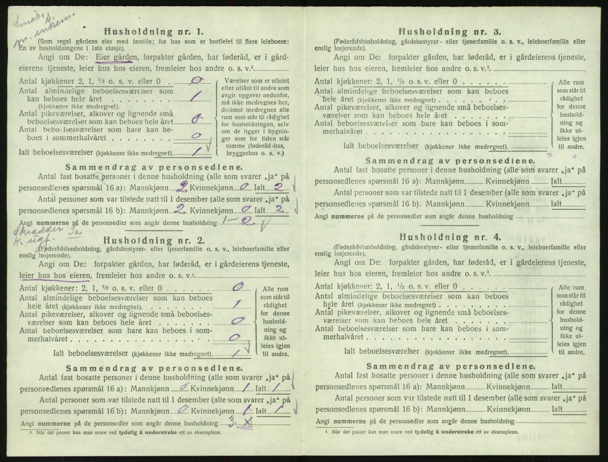 SAK, Folketelling 1920 for 0941 Bykle herred, 1920, s. 140