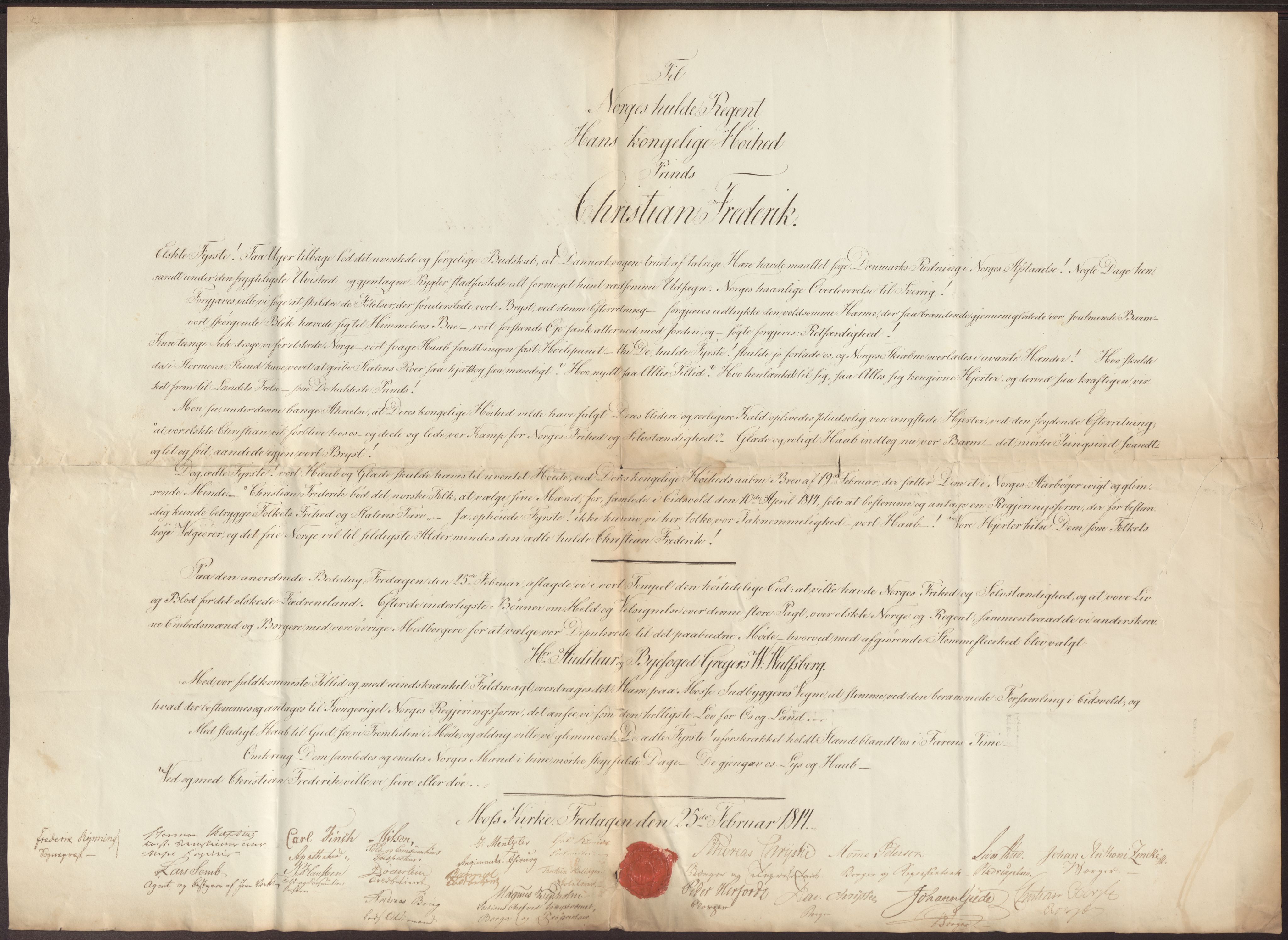 Statsrådssekretariatet, AV/RA-S-1001/D/Db/L0007: Fullmakter for Eidsvollsrepresentantene i 1814. , 1814, s. 34