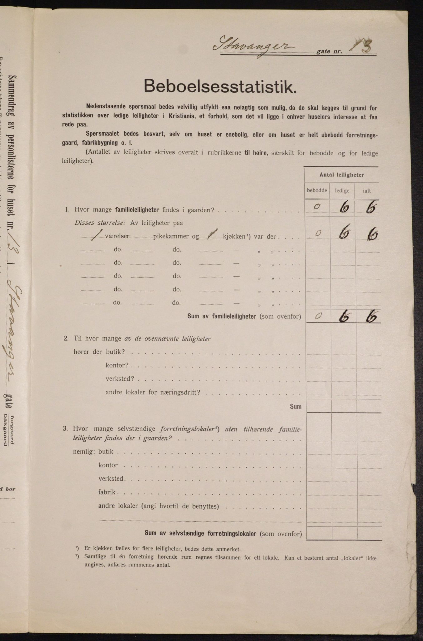 OBA, Kommunal folketelling 1.2.1913 for Kristiania, 1913, s. 100889