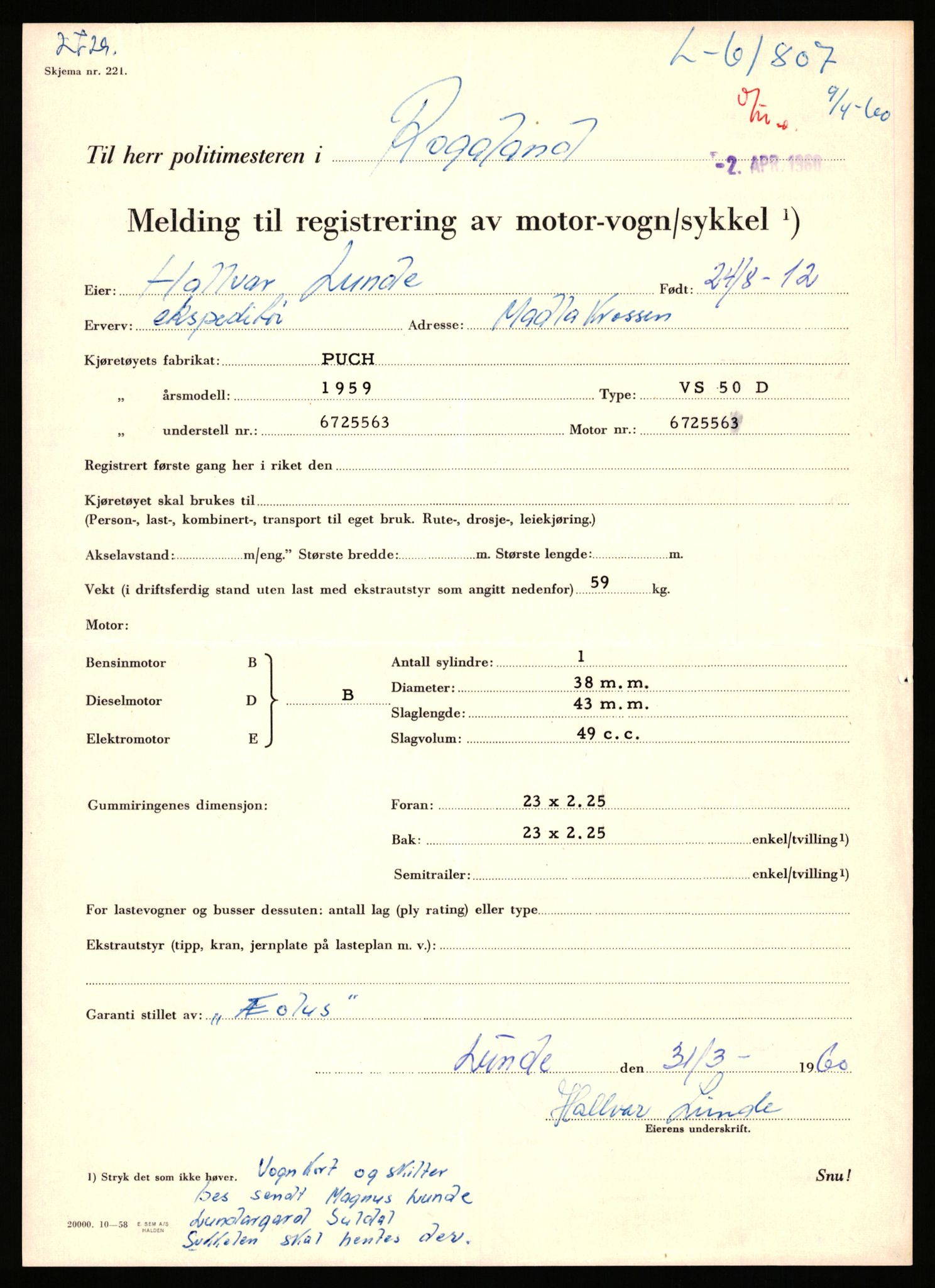 Stavanger trafikkstasjon, AV/SAST-A-101942/0/F/L0061: L-61300 - L-61999, 1930-1971, s. 1679