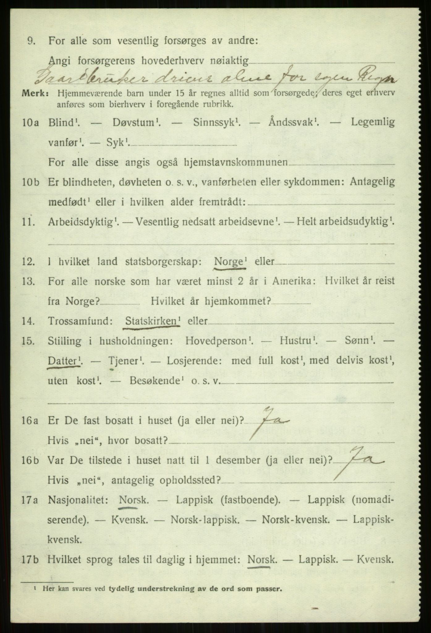 SATØ, Folketelling 1920 for 1934 Tromsøysund herred, 1920, s. 7249