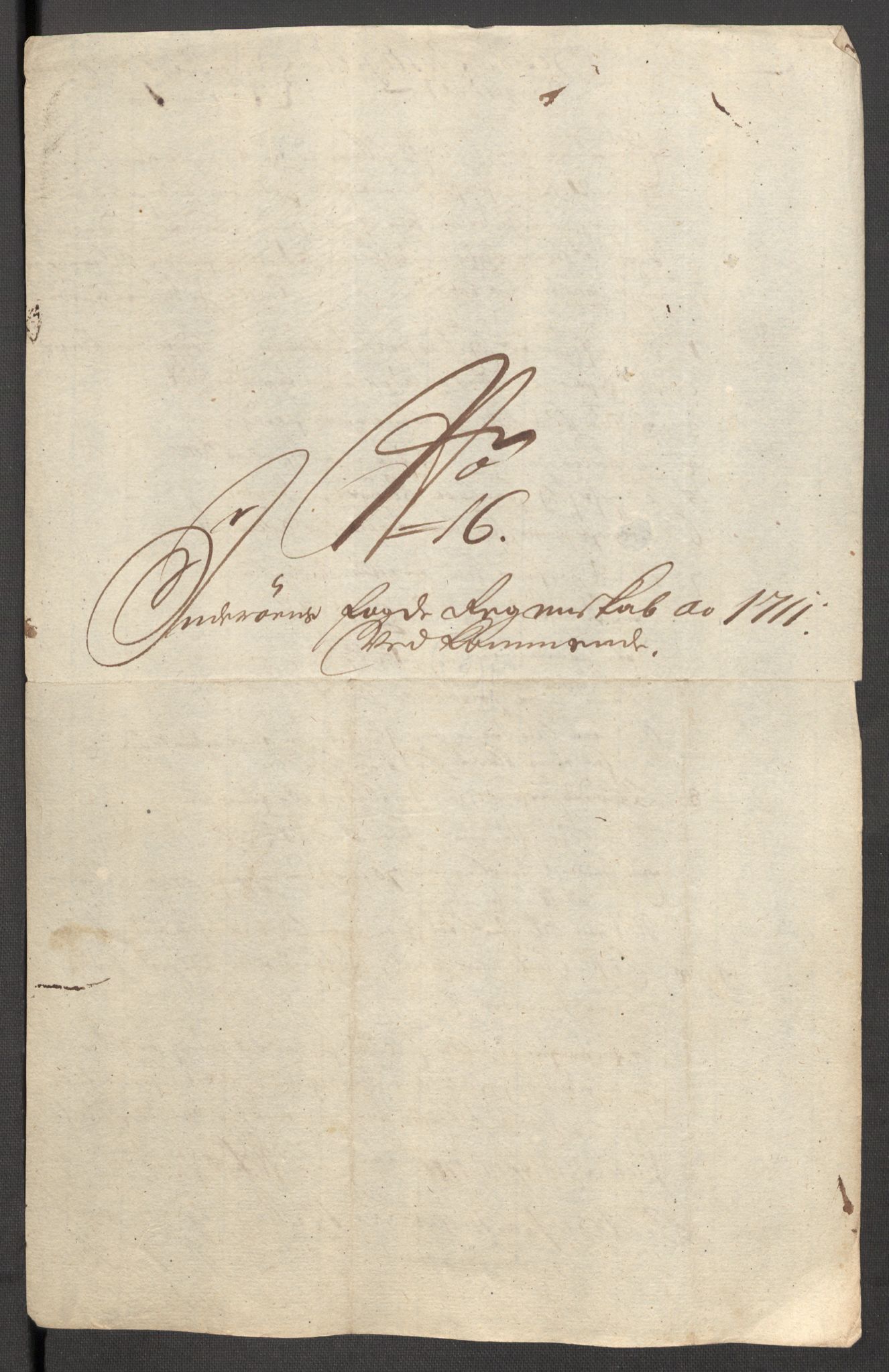 Rentekammeret inntil 1814, Reviderte regnskaper, Fogderegnskap, RA/EA-4092/R63/L4319: Fogderegnskap Inderøy, 1711, s. 273
