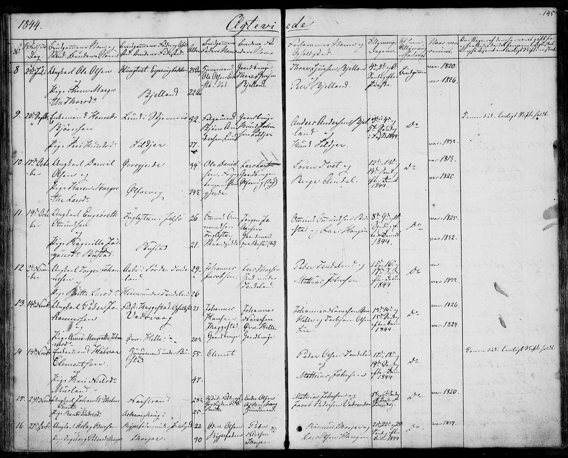 Nedstrand sokneprestkontor, SAST/A-101841/01/IV: Ministerialbok nr. A 8, 1839-1860, s. 145