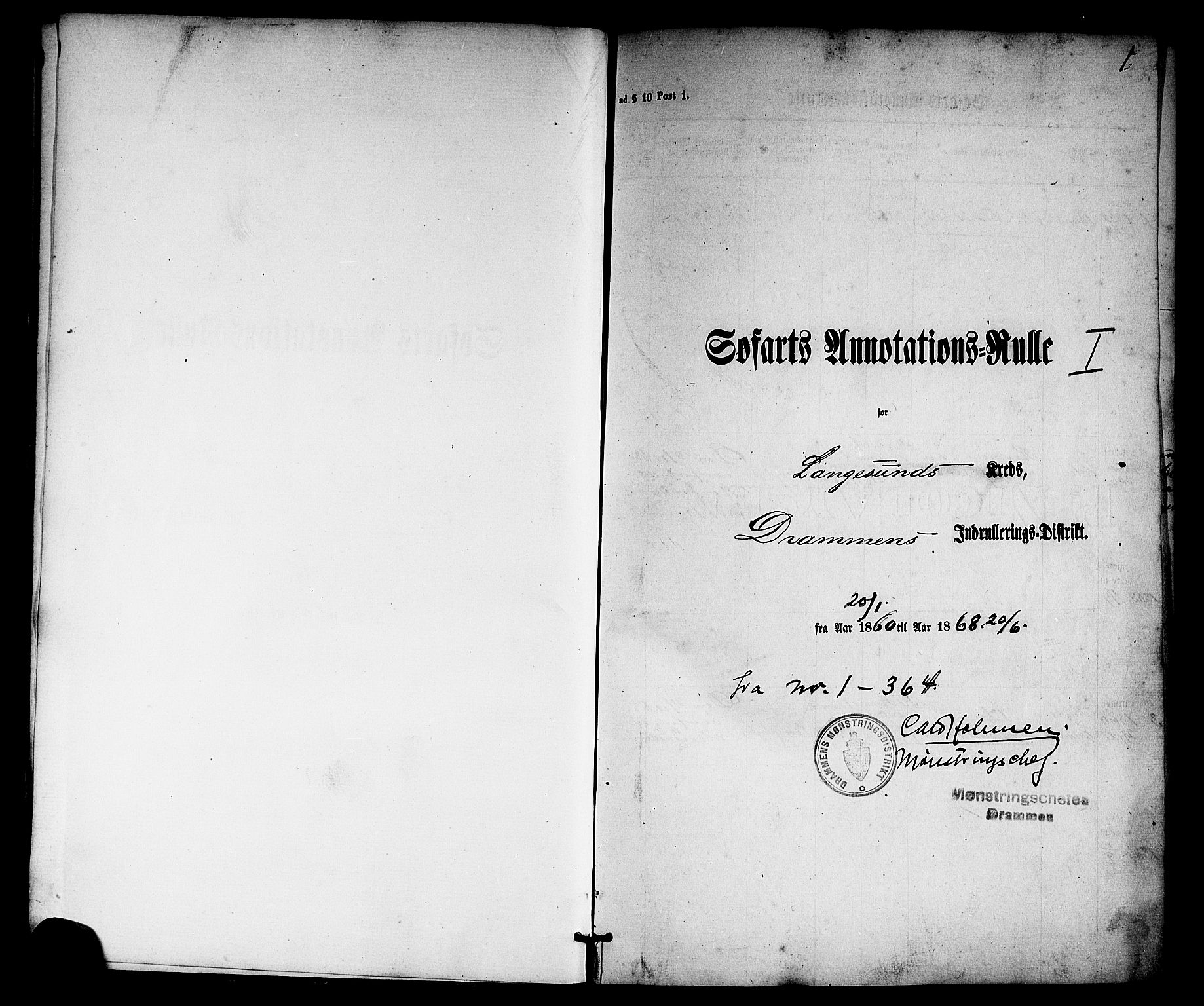 Langesund innrulleringskontor, SAKO/A-831/F/Fb/L0002: Annotasjonsrulle, 1860-1868, s. 24