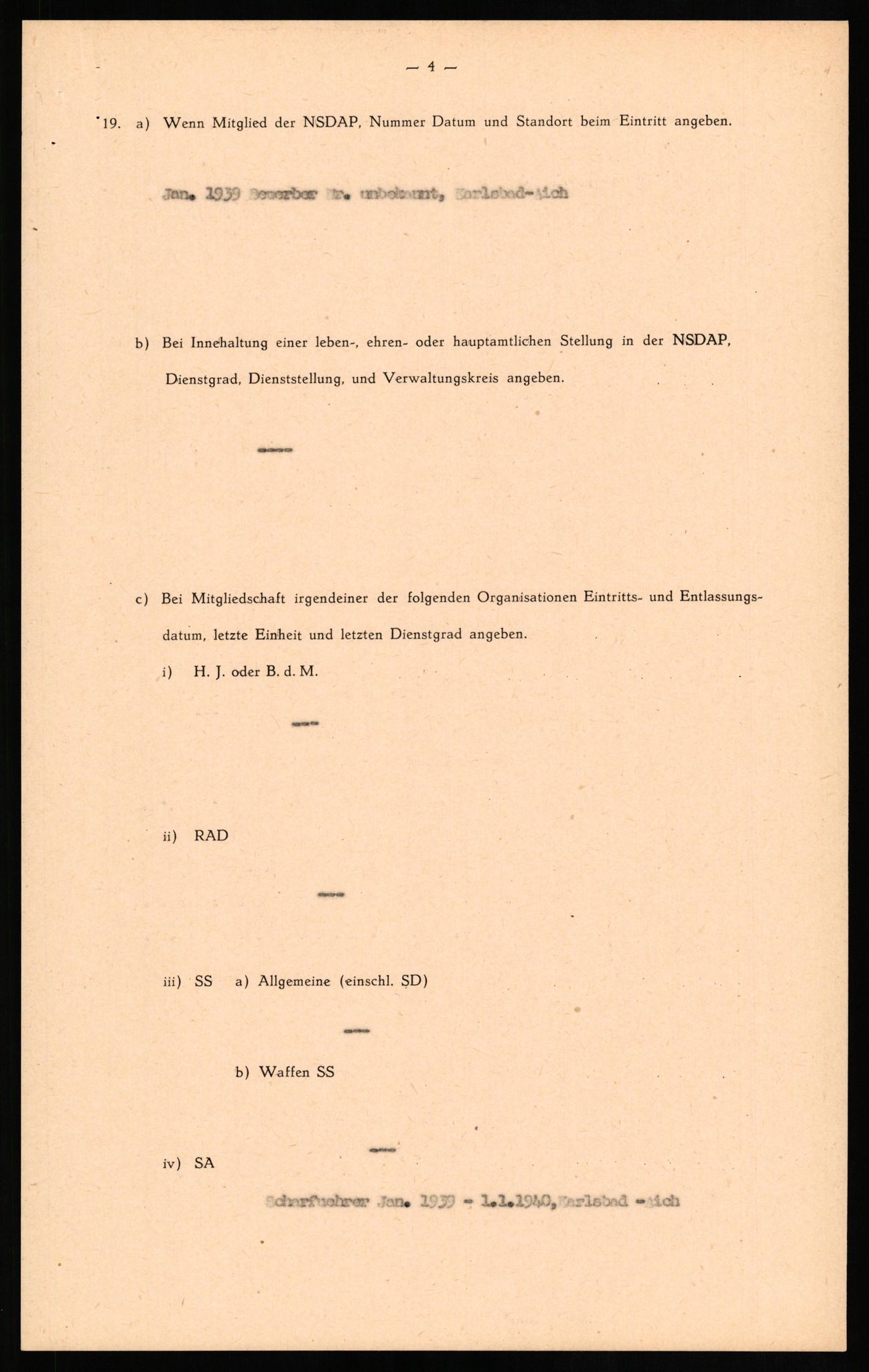 Forsvaret, Forsvarets overkommando II, AV/RA-RAFA-3915/D/Db/L0018: CI Questionaires. Tyske okkupasjonsstyrker i Norge. Tyskere., 1945-1946, s. 63